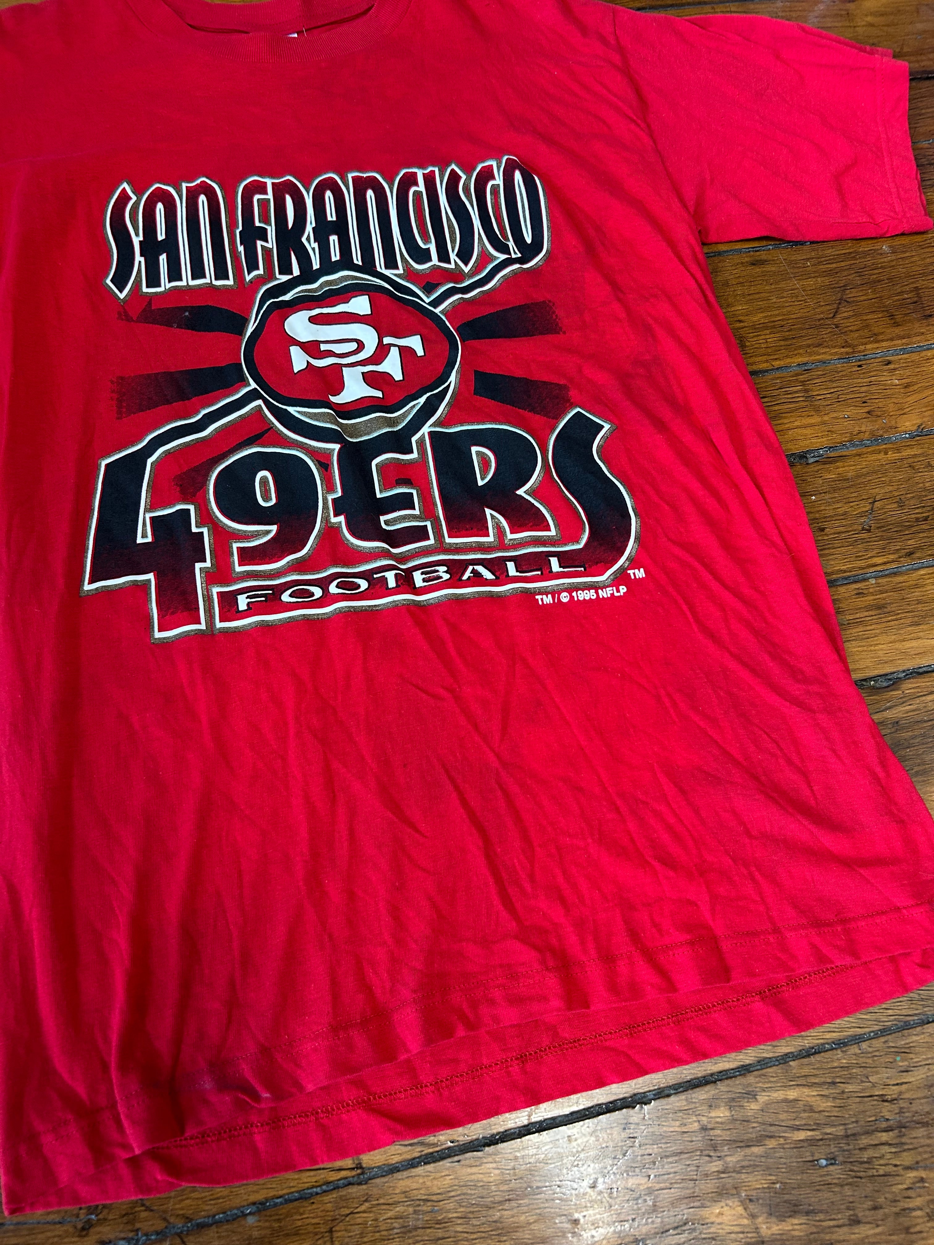 San Francisco 49ers Football LOGO 7 Vintage Short Sleeve T-Shirt