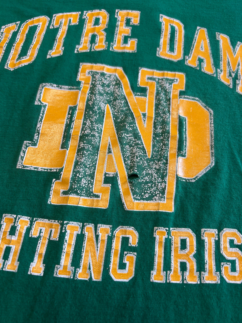 Notre Dame Fighting Irish Vintage T-Shirt Jansport Adult