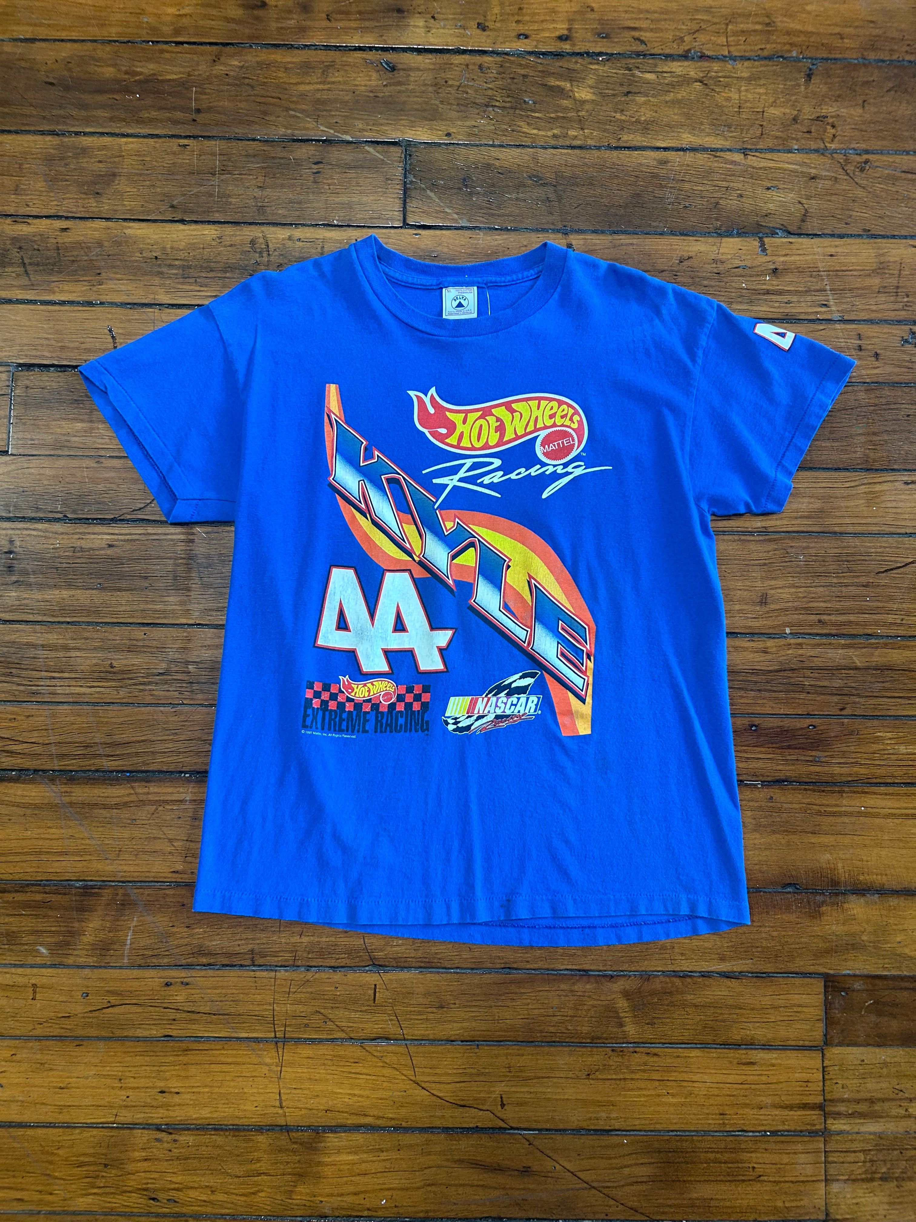 Kyle Petty Hot Wheels NASCAR #44 Mattel Racing Shirt