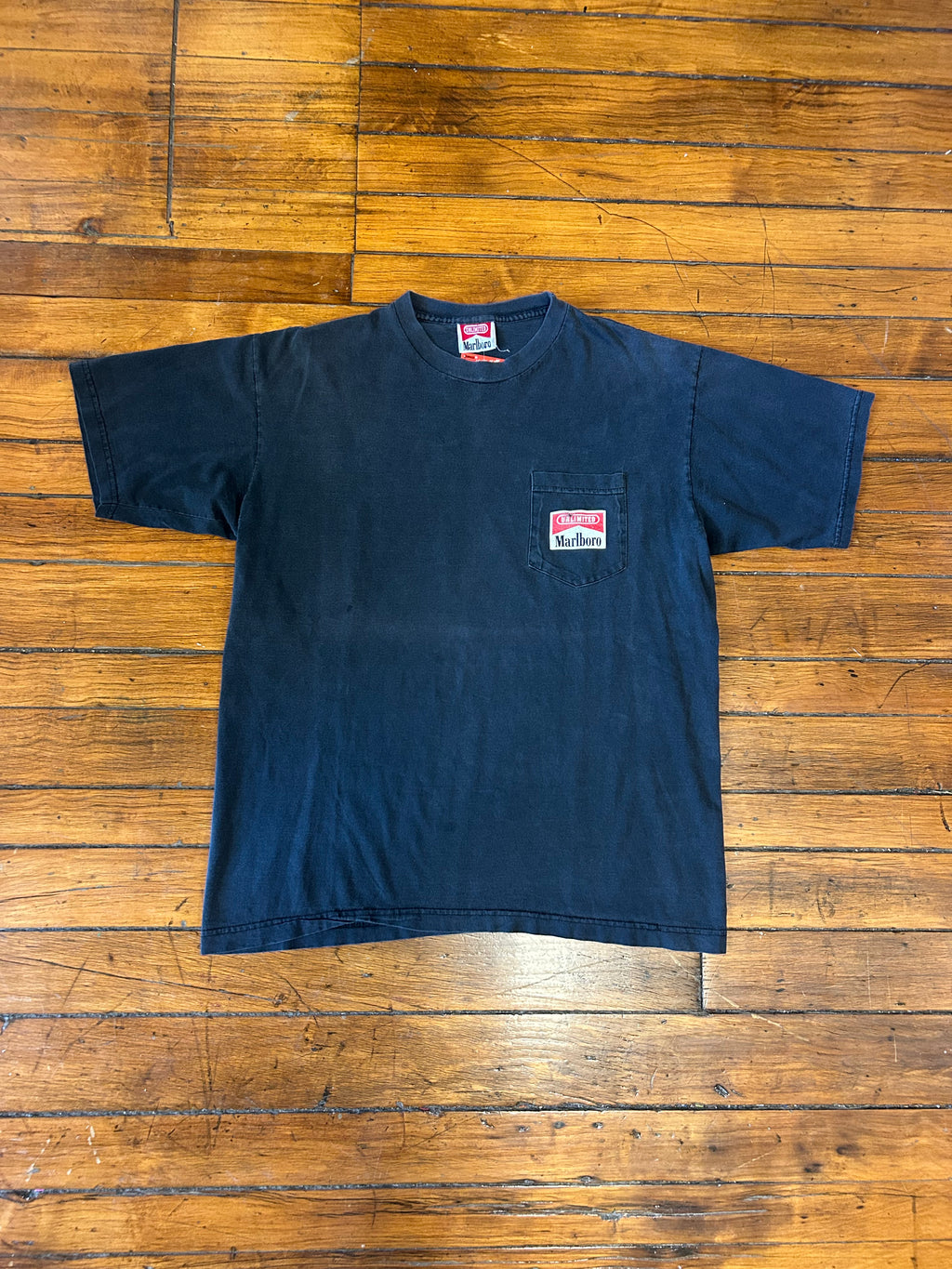 Marlboro Unlimited Cigarettes Vintage Short Sleeve T-Shirt