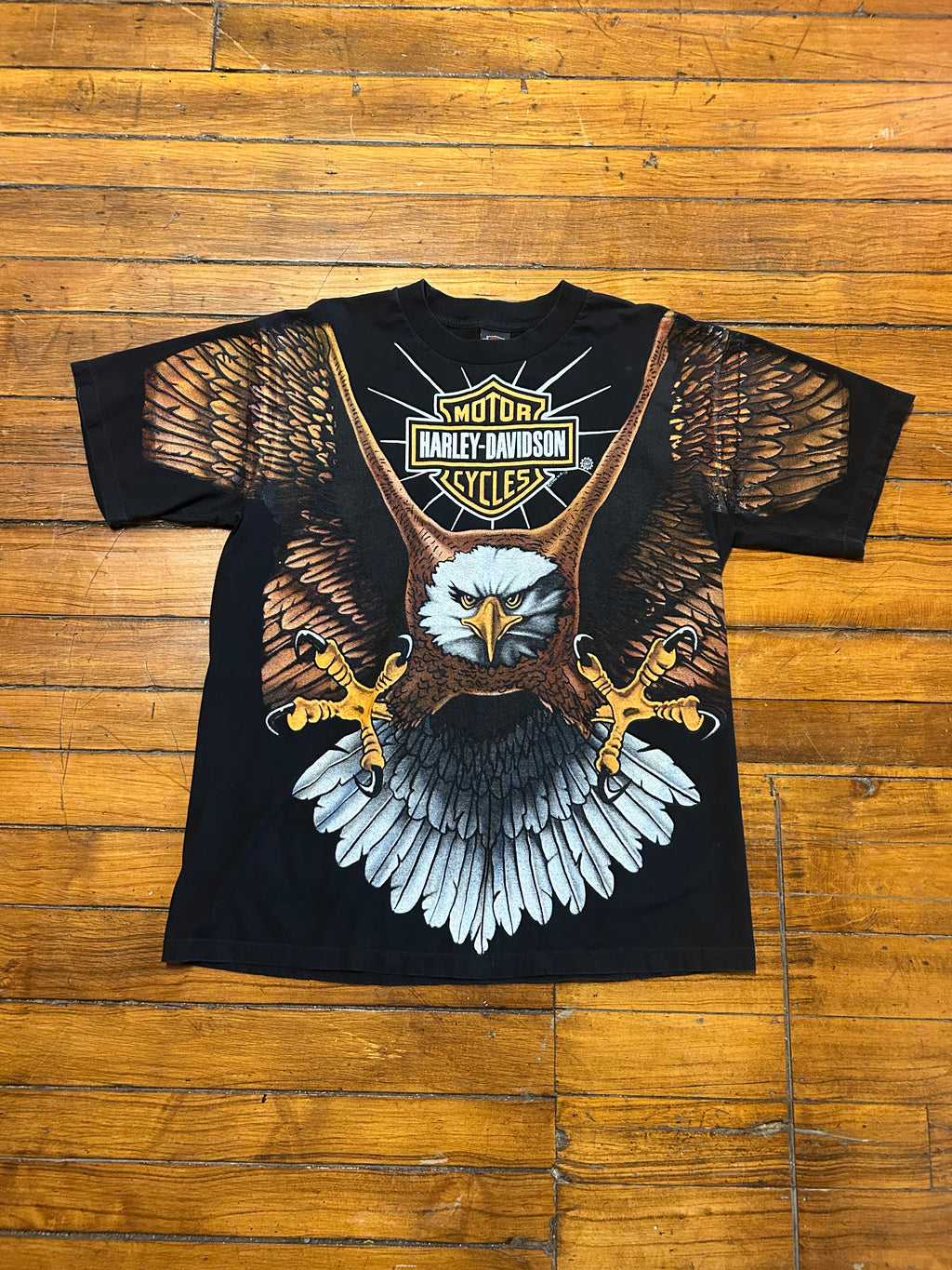 Harley Davidson Eagle All Over Vintage T-Shirt “Reprint”