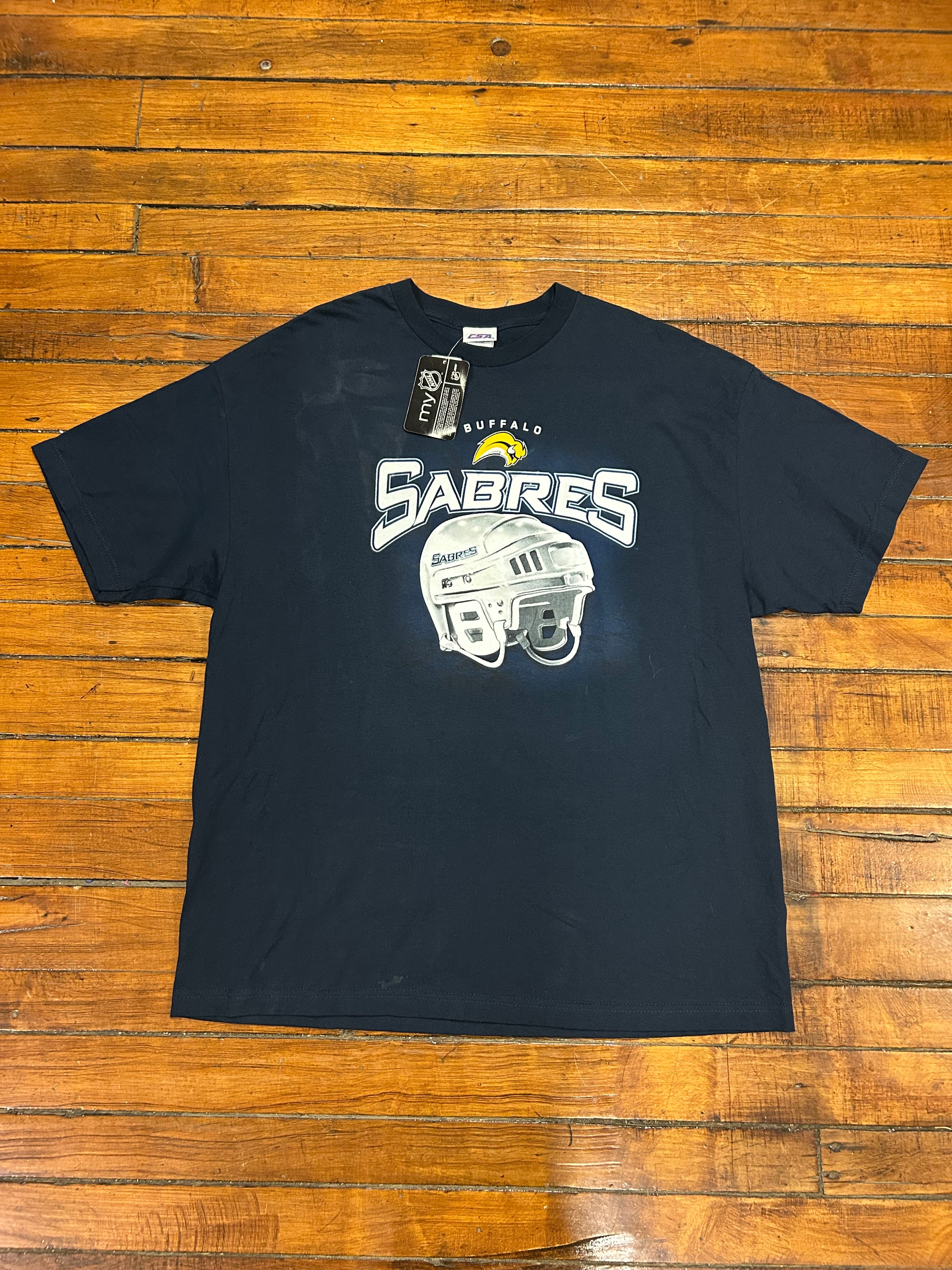 Buffalo Sabres Hockey Helmet T-Shirt NWT