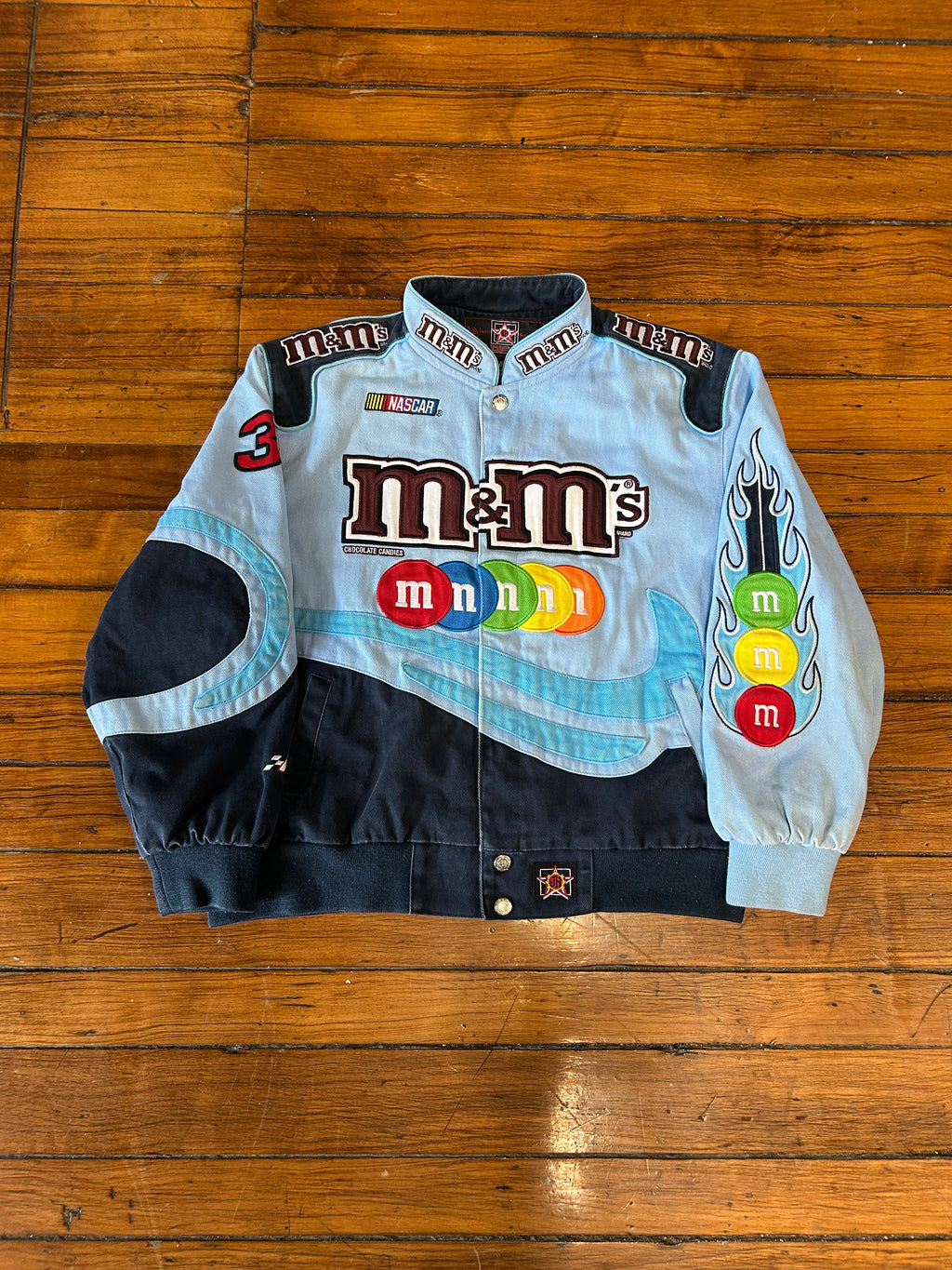 Ken Schrader M&M NASCAR #38 Racing Jacket RCR