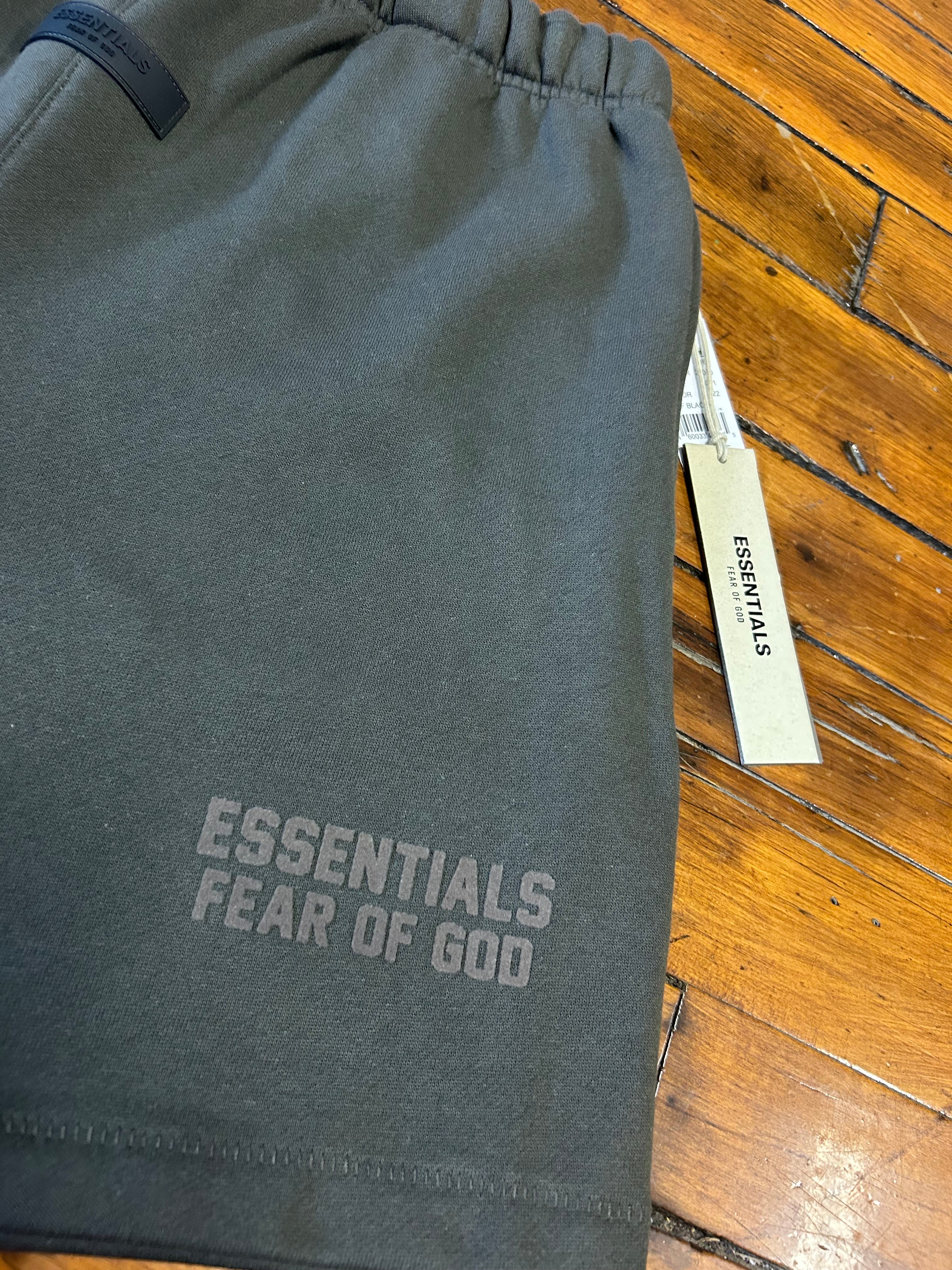 Essentials Fear Of God Off Black Shorts Adult