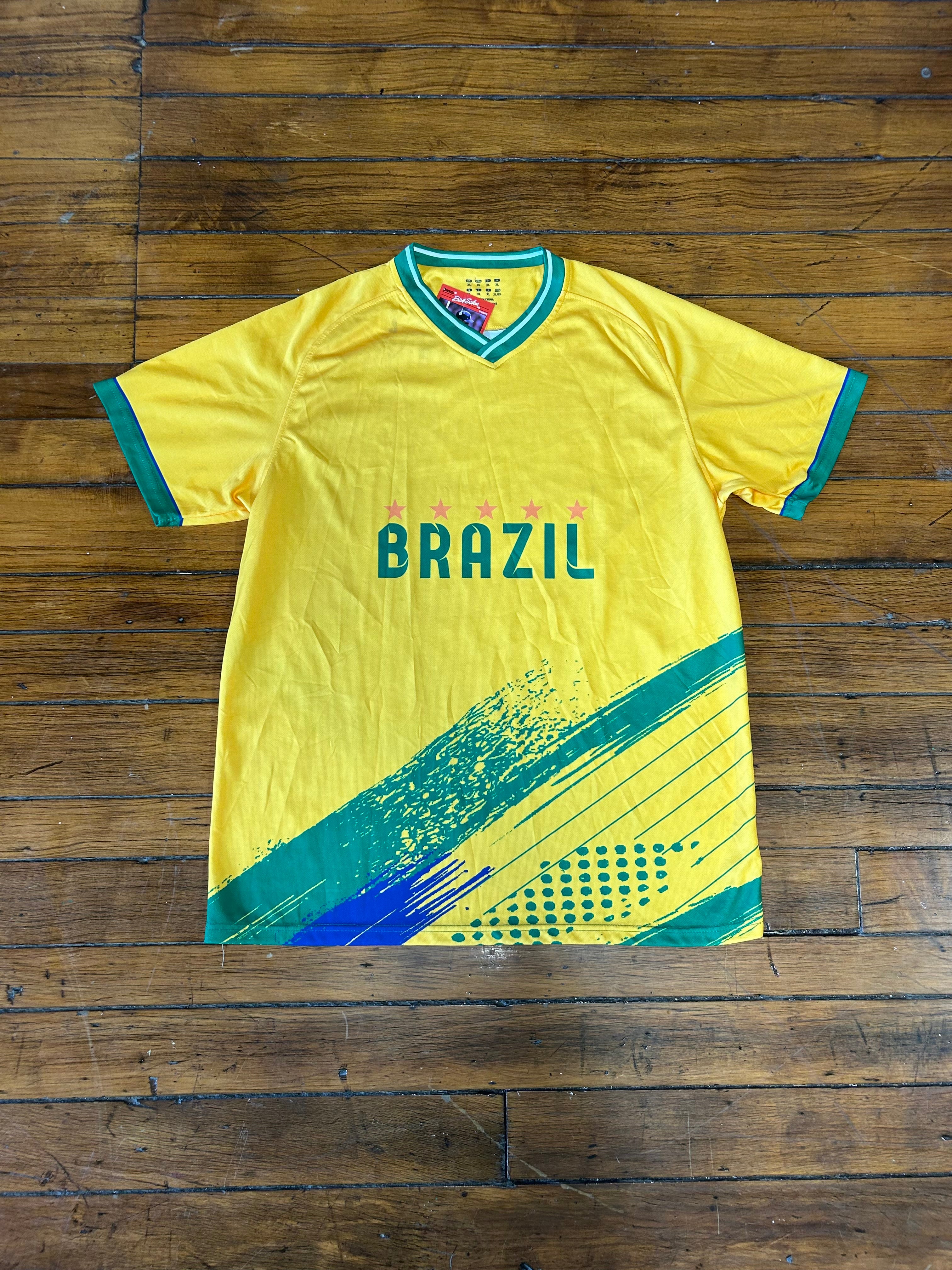 Brazil 2022 World Cup Fan Soccer Jersey Men’s