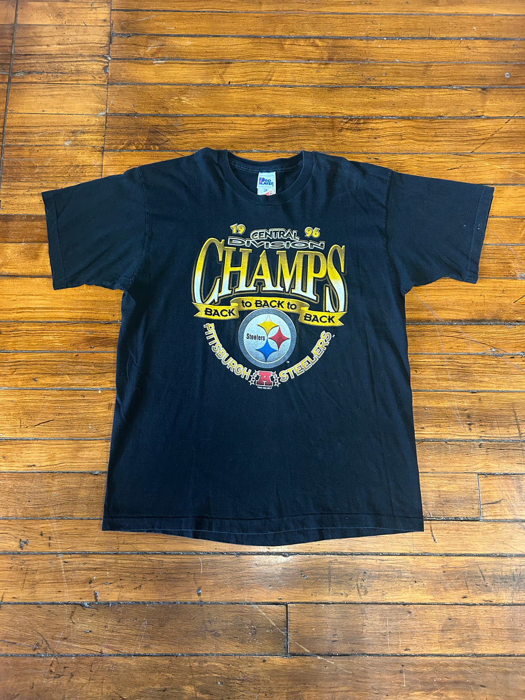 Pittsburgh Steelers Vintage 1996 Divsion Champs T-Shirt Men’s