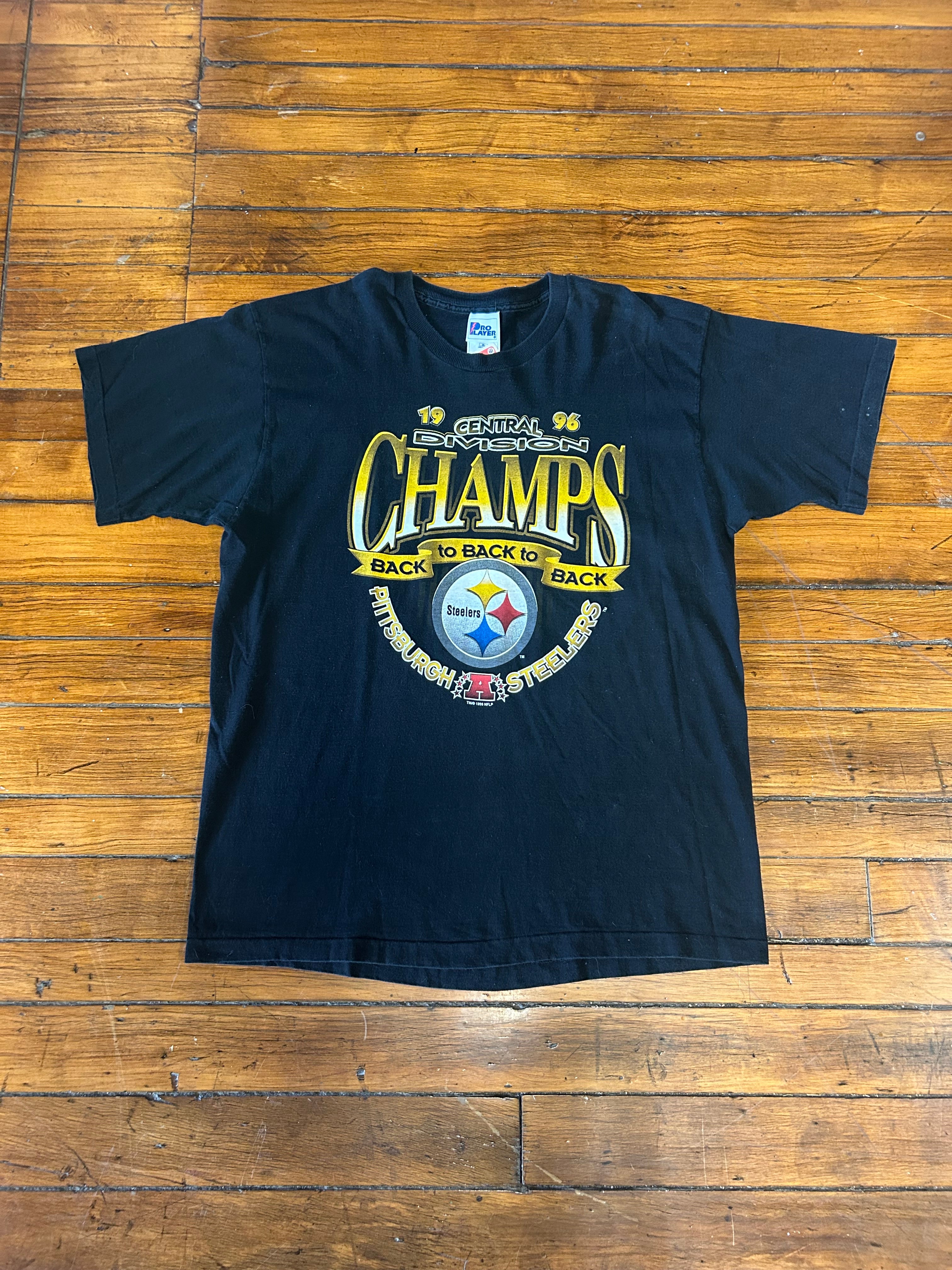 Pittsburgh Steelers Vintage 1996 Divsion Champs T-Shirt Men’s