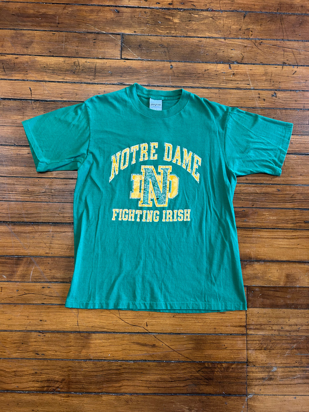 Notre Dame Fighting Irish Vintage T-Shirt Jansport Adult