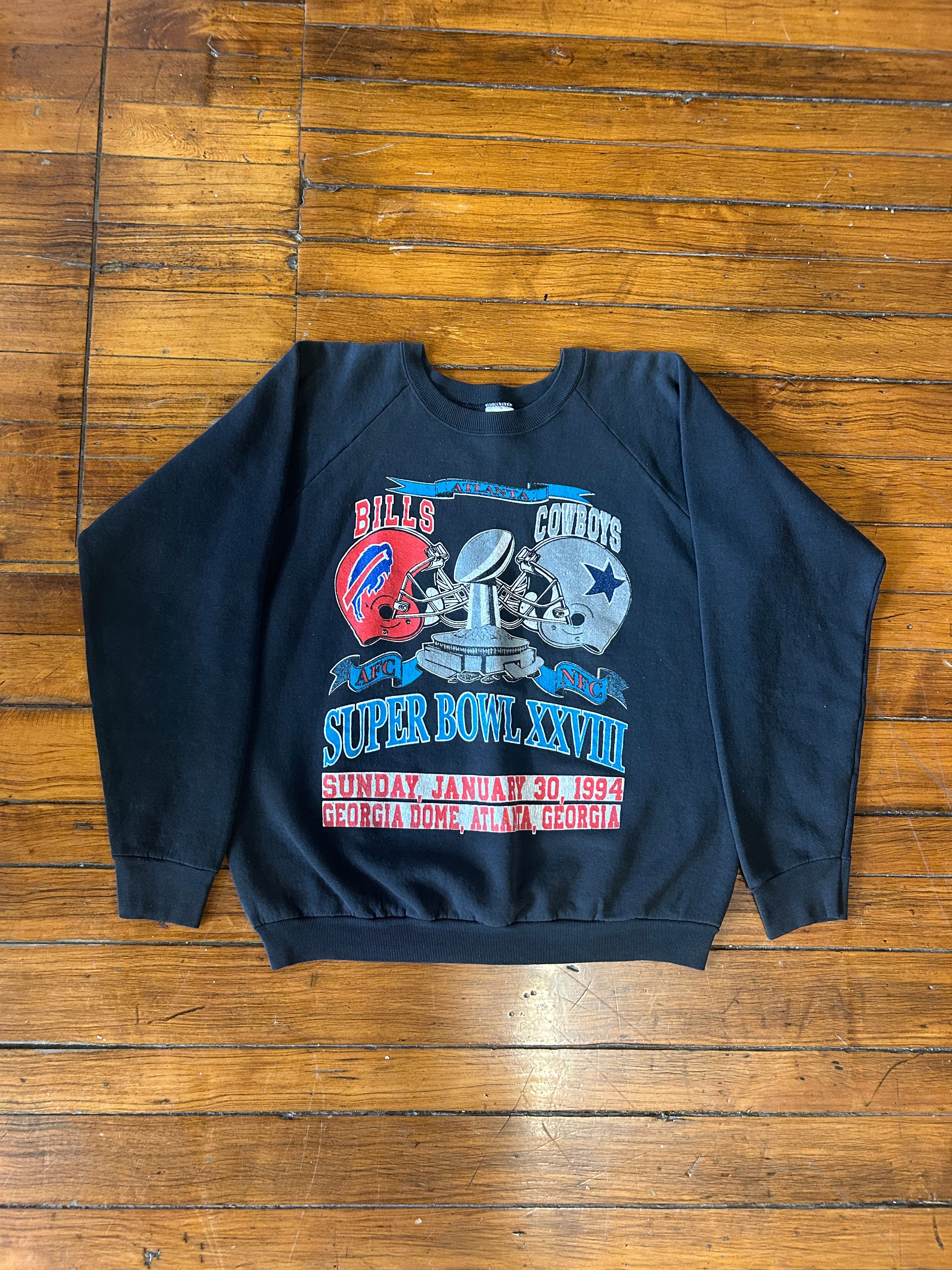 Buffalo Bills vs Cowboys Super Bowl ‘94 Crewneck Fruit of the Loom