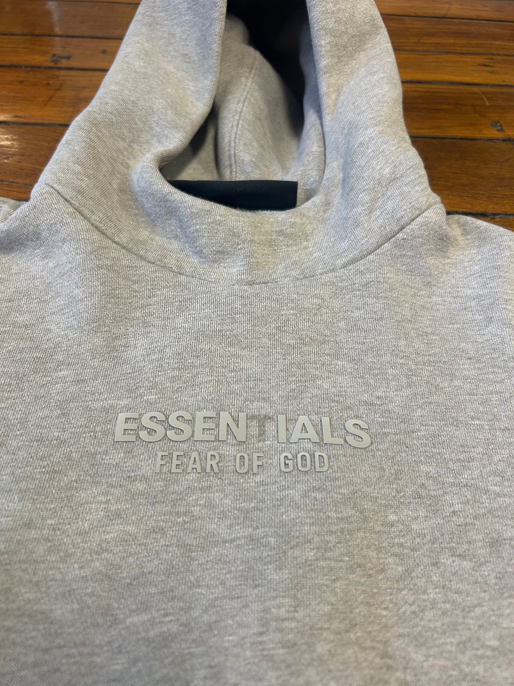 Essentials Fear Of God Light Oatmeal Pullover Hoodie