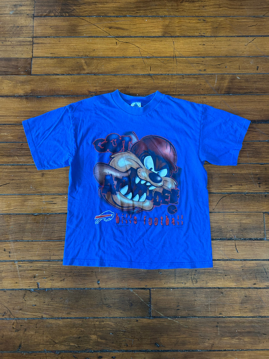 Buffalo Bills Football Tazmanian Devil Vintage T-Shirt Youth