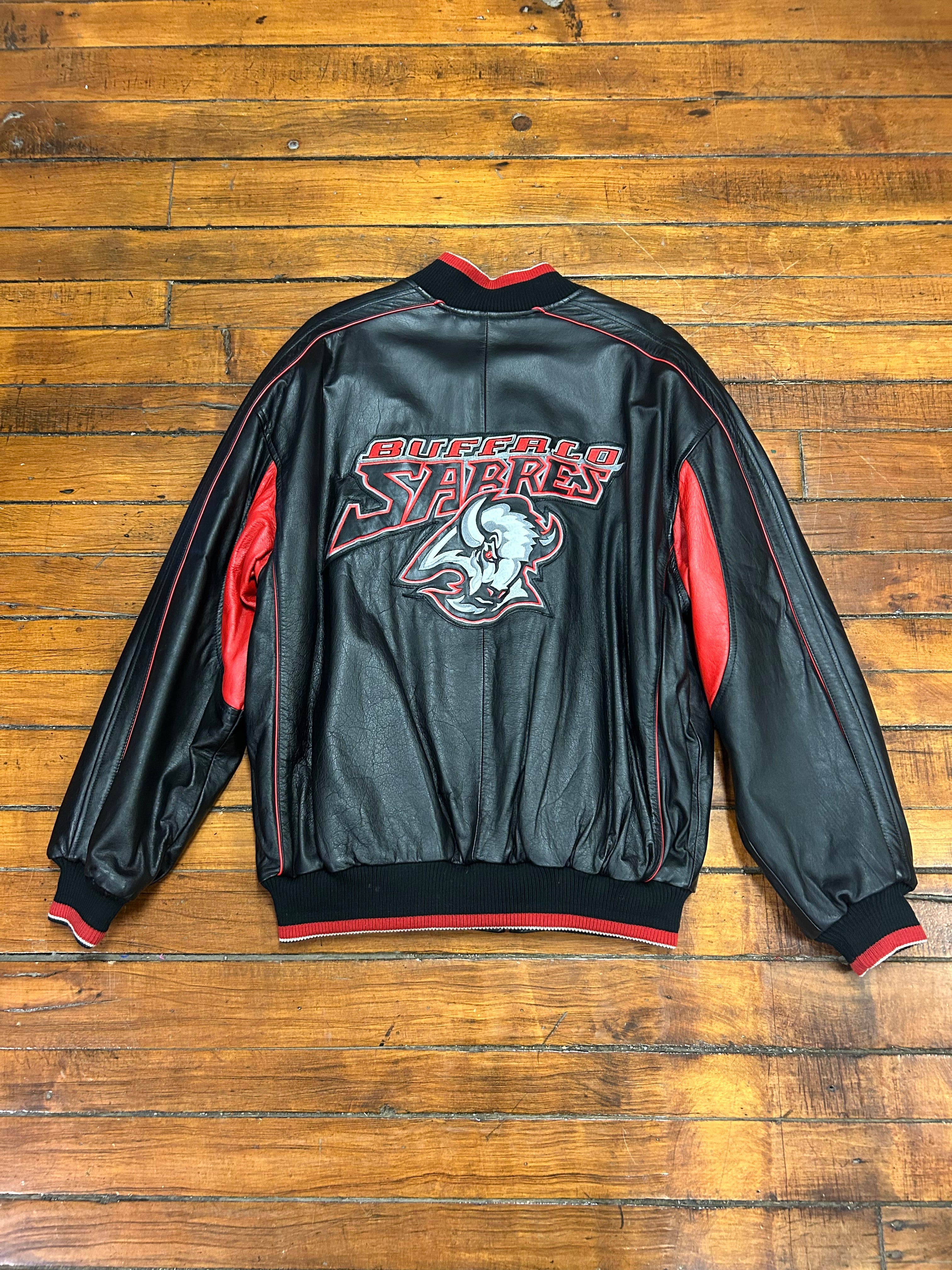 Buffalo Sabres Vintage Goathead Leather Jacket