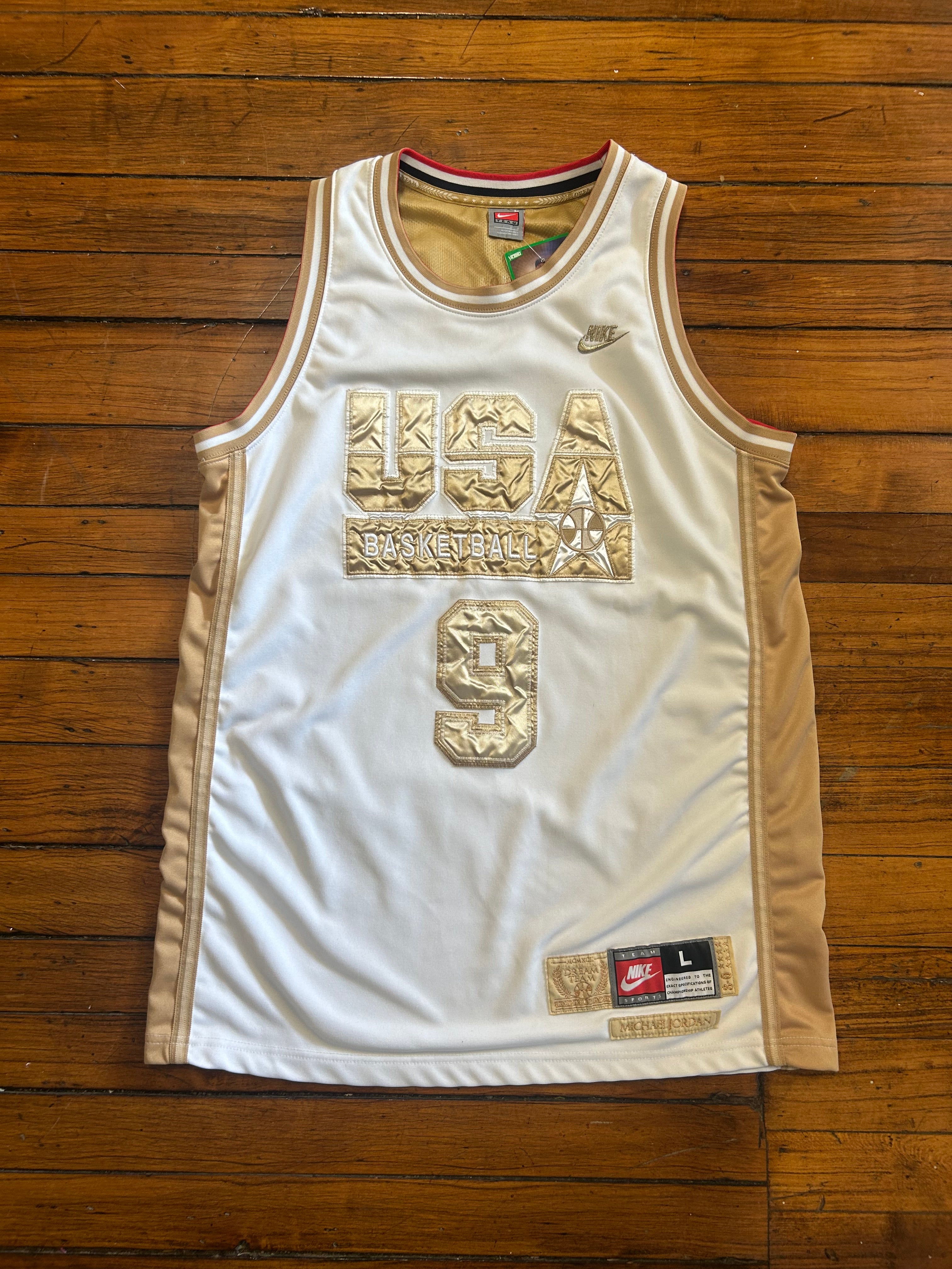 Michael Jordan USA Olympic Dream Team Nike Vintage Jersey #9 Adult