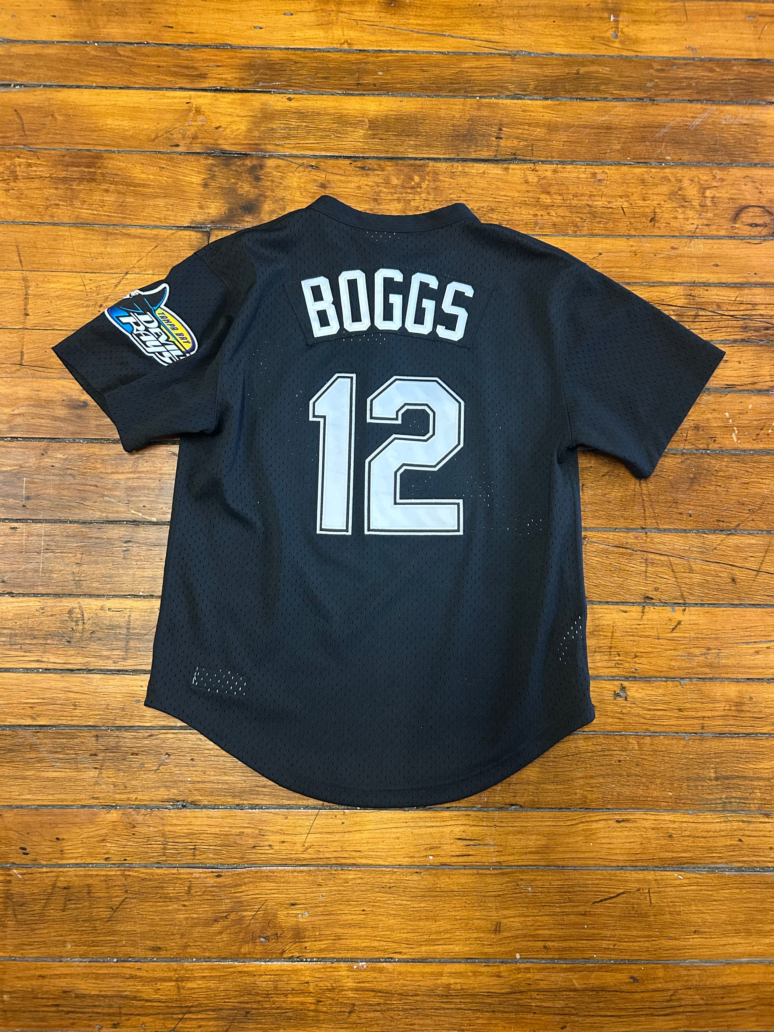 Tampa Bay Devil Rays Wade Boggs #12 Jersey Mitchell & Ness