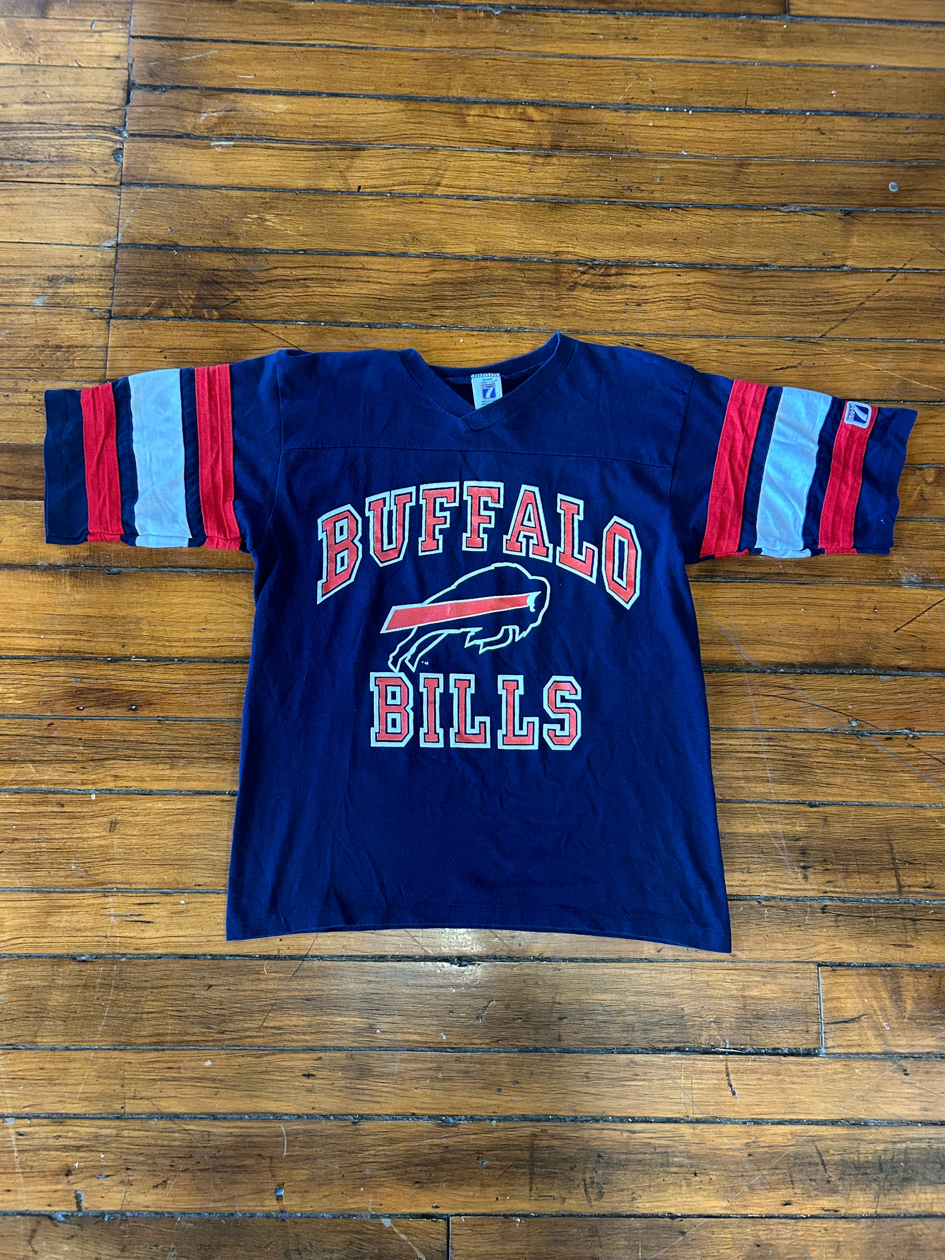 Buffalo Bills Vintage Logo 7 Vintage Short Sleeve Shirt