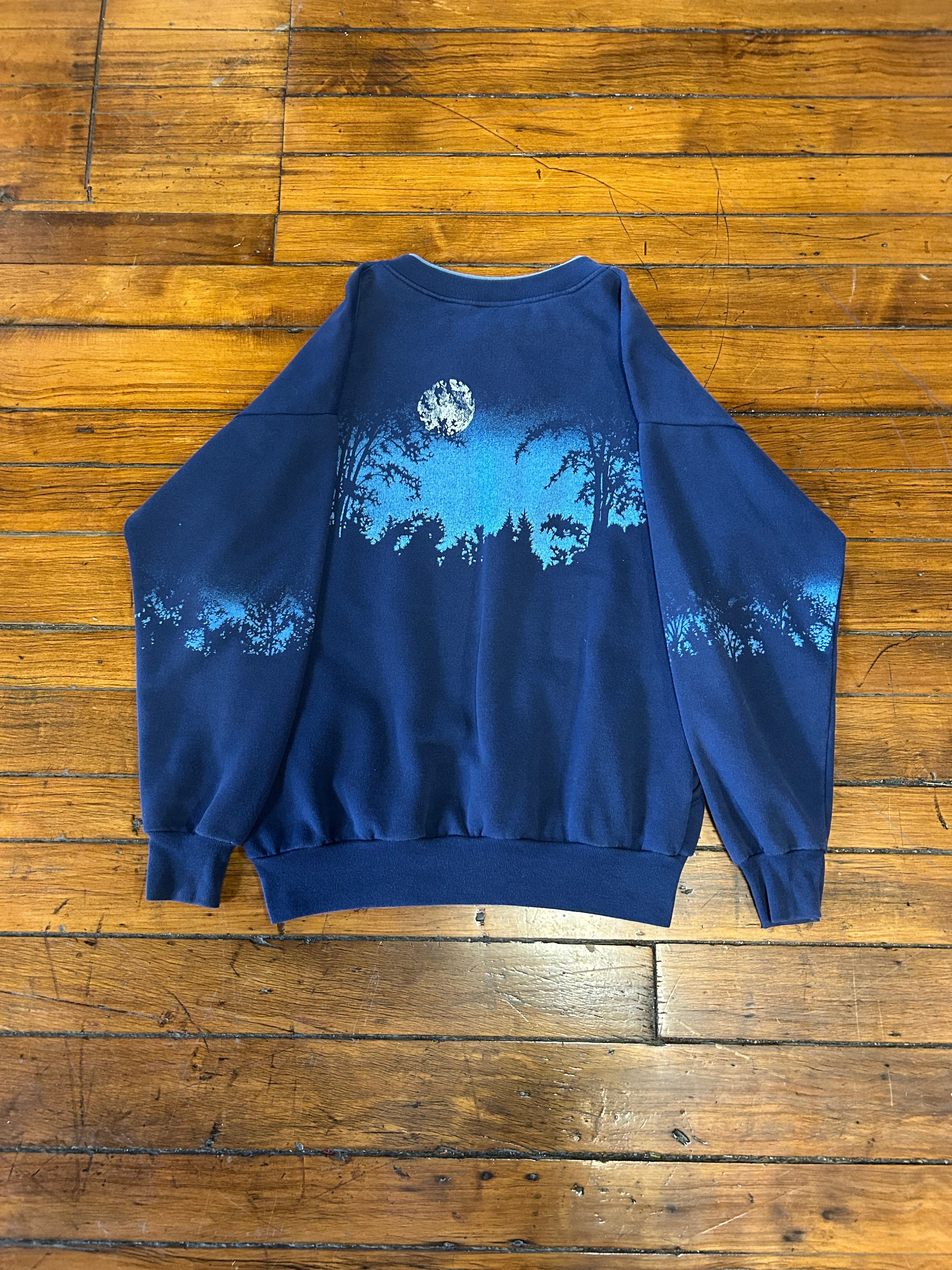 Animal Nature Wolf Pullover Crewneck Adult