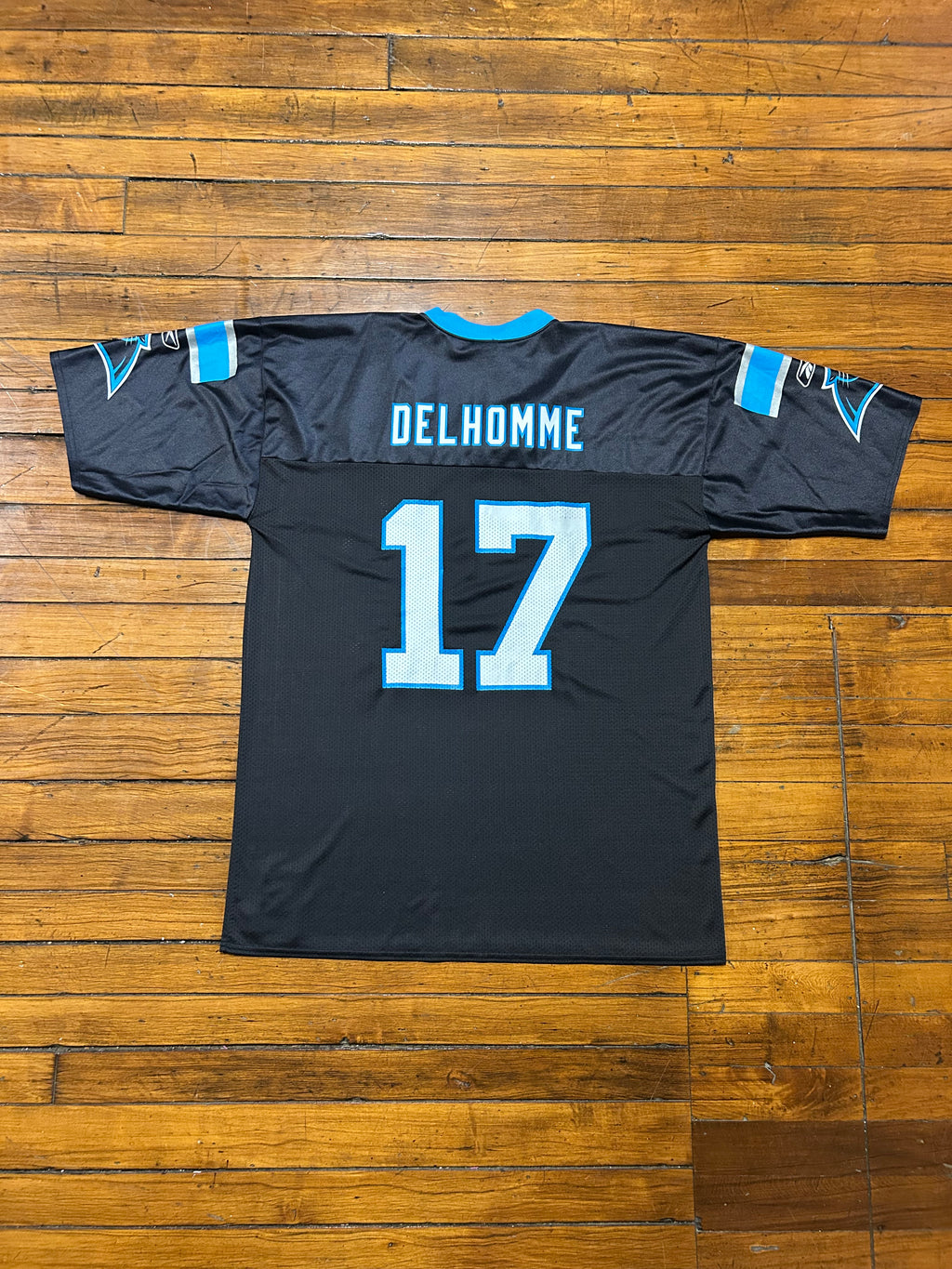 Carolina Panthers Reebok Jake Delhomme #17 Jersey Black