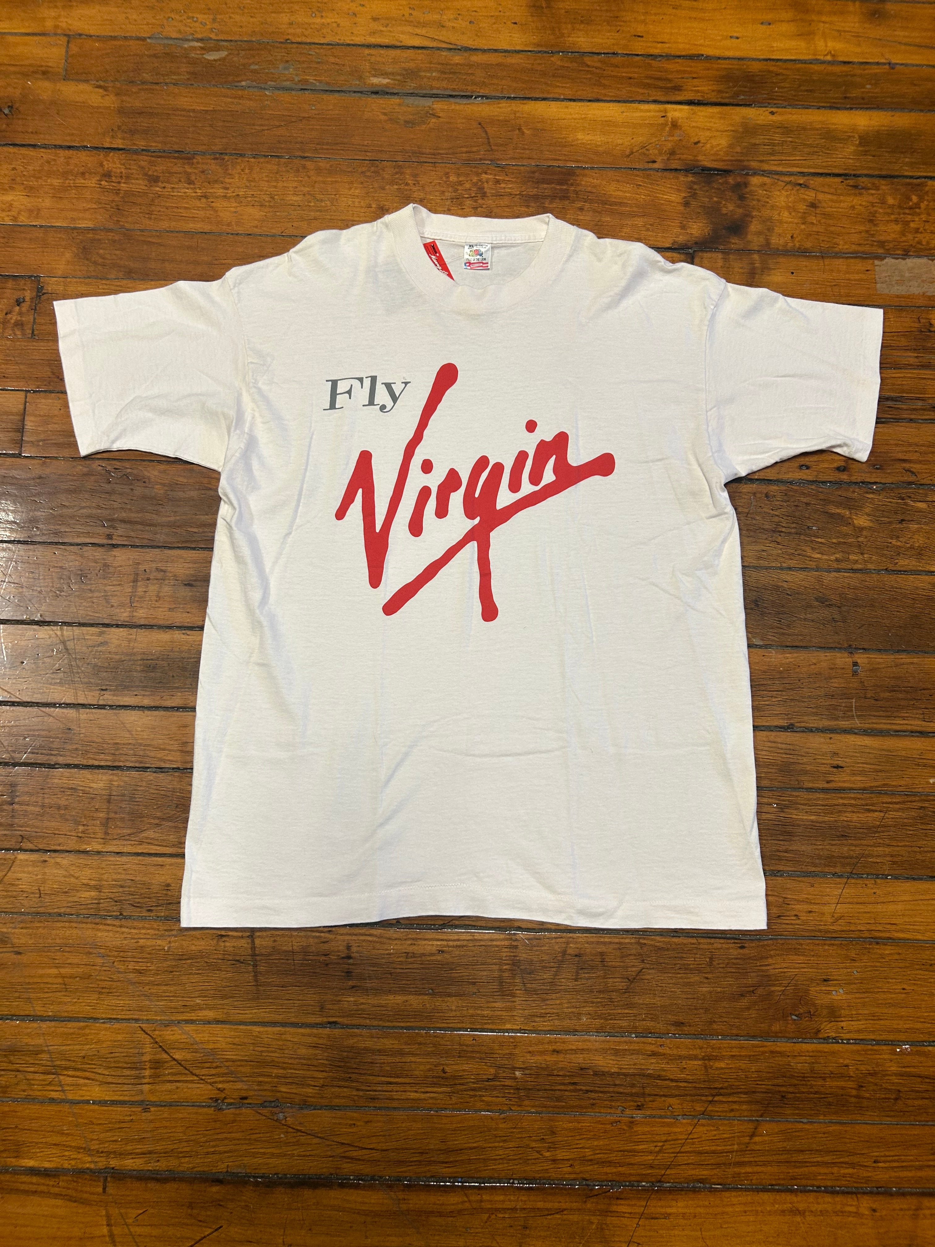 “Fly Virgin” Airlines Vintage 90s Short Sleeve Shirt