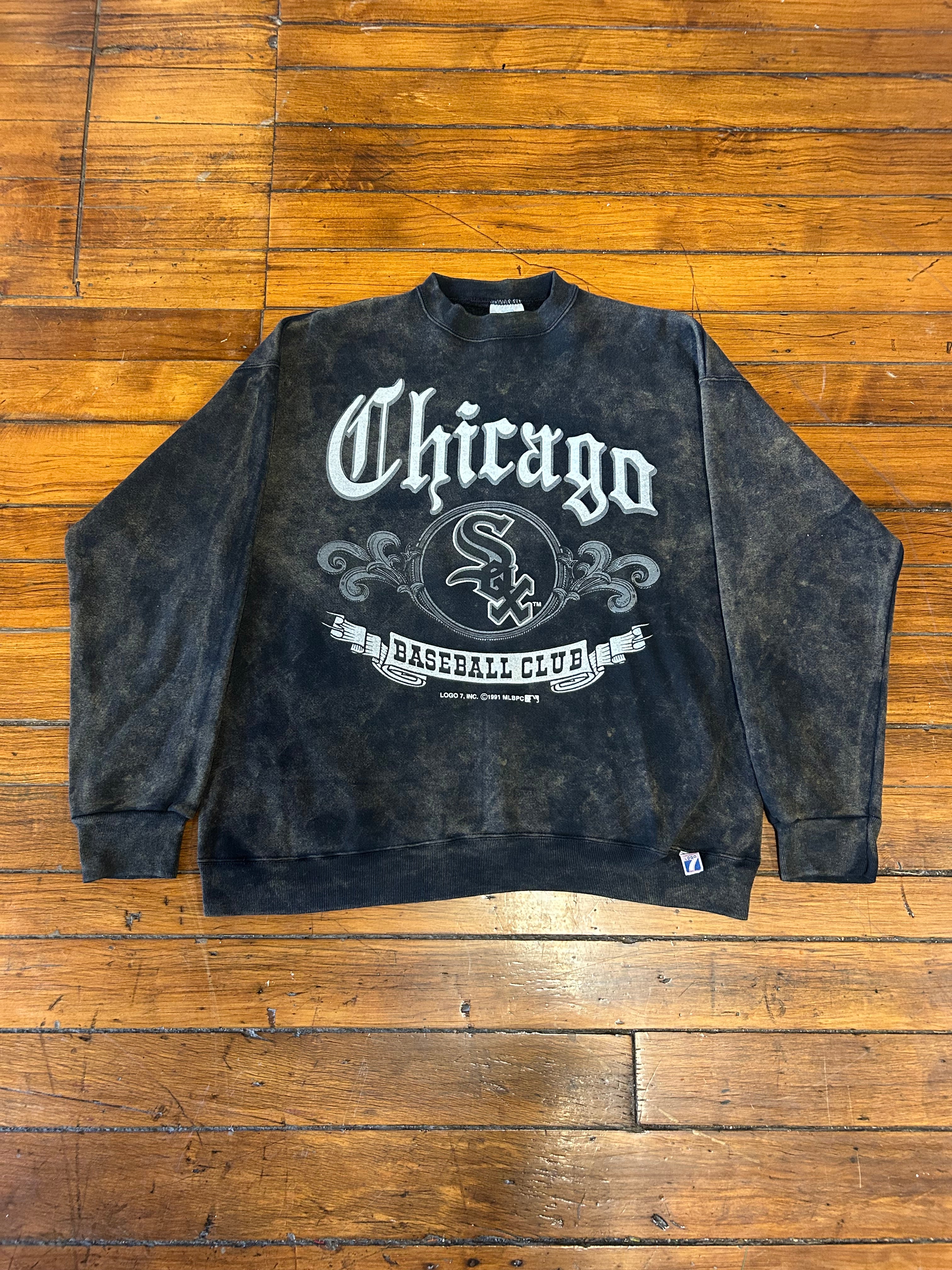 Chicago White Sox MLB 1991 LOGO 7 Vintage Crewneck Adult