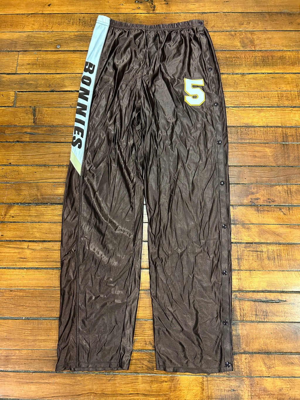 Vintage St Bonaventure Basketball #5 *Game Worn* Warmup Pants