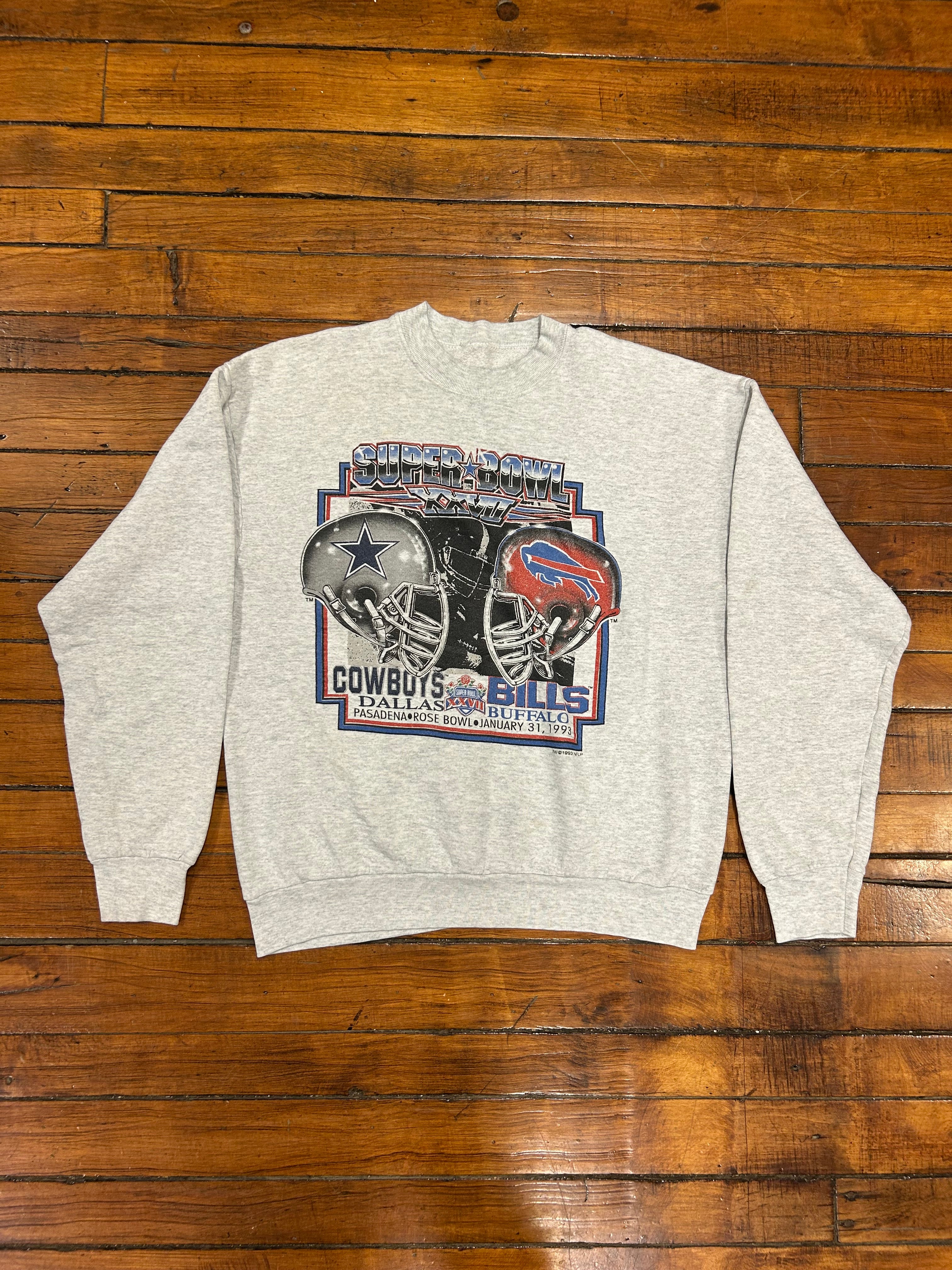 Buffalo Bills Super Bowl XXVII Cowboys Vintage 90s Crewneck