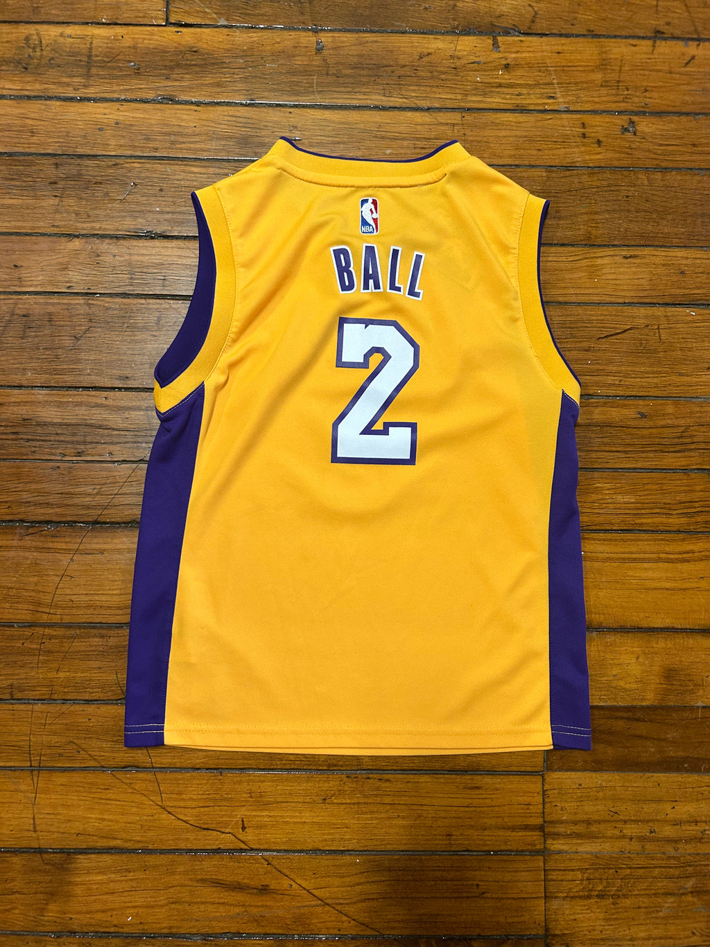 Los Angeles Lakers Lonzo Ball #2 Jersey NBA Youth Adidas