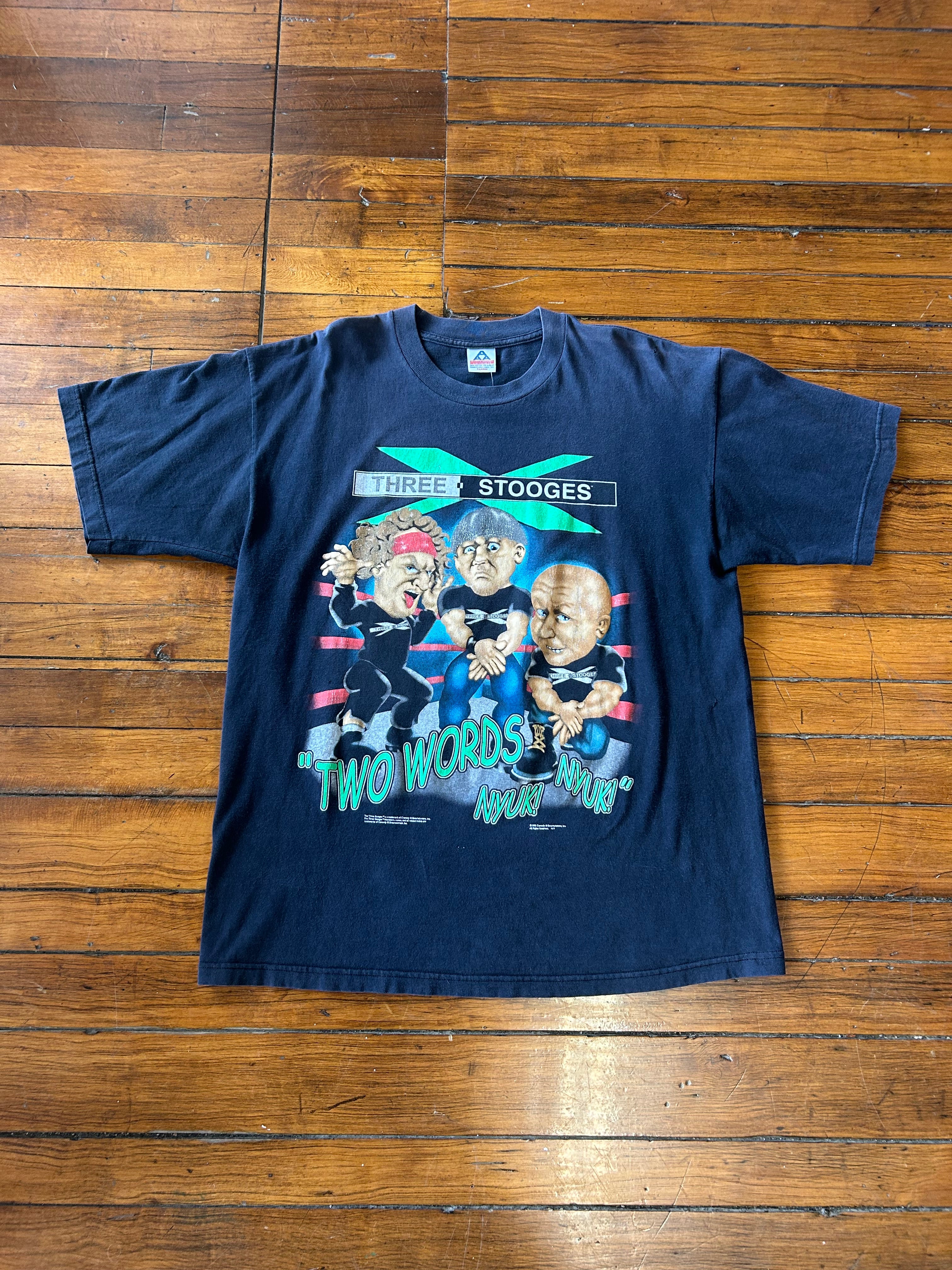 WWF D-X Three Stooges Vintage ‘98 T-Shirt
