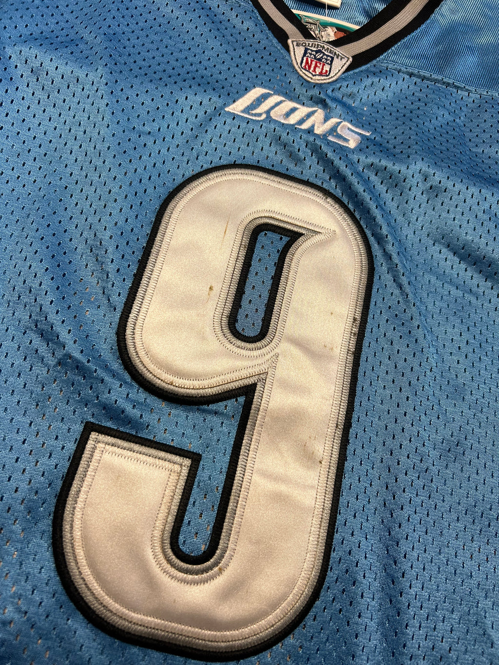 Detroit Lions Matthew Stafford #9 Reebok Blue Jersey