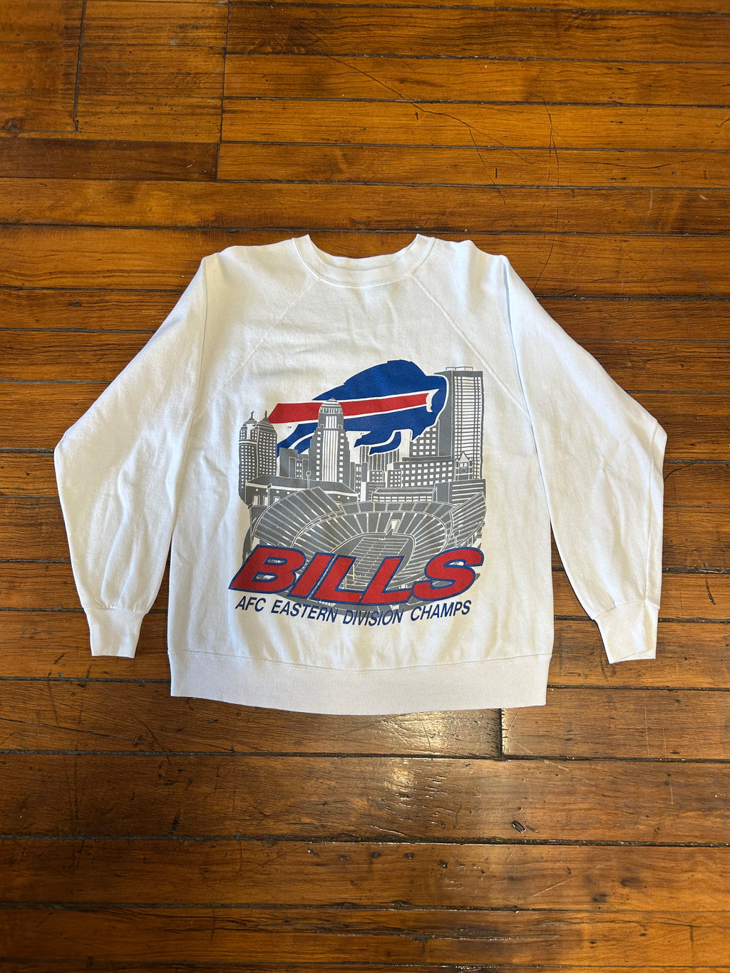 Buffalo Bills Vintage Rich Stadium 90s Pullover Crewneck Adult