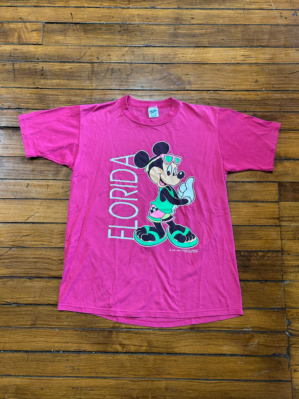 Disney Florida Mickey Mouse Vintage T-Shirt Pink
