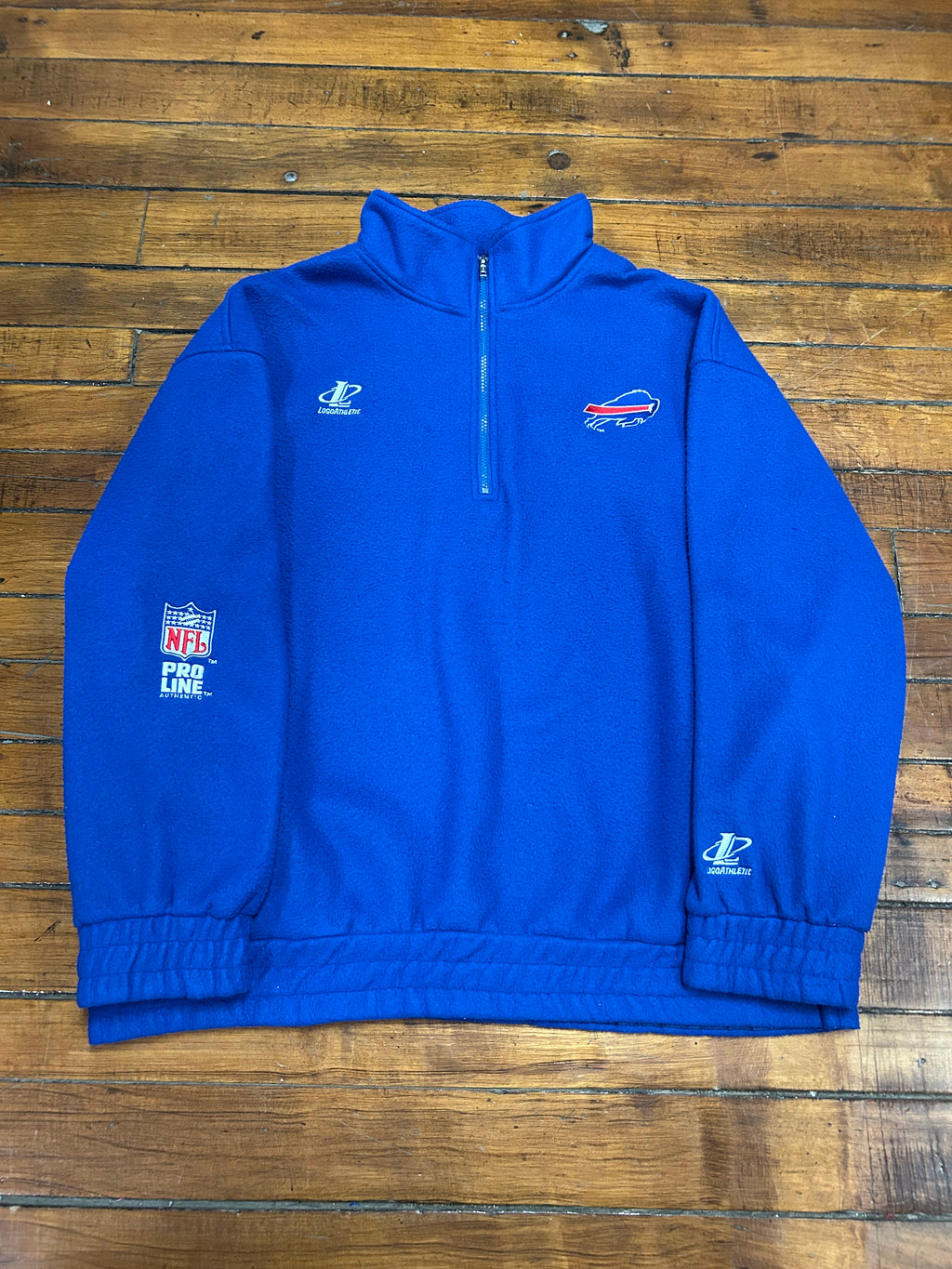 Buffalo Bills Pro Line Zip Up Fleece 90s