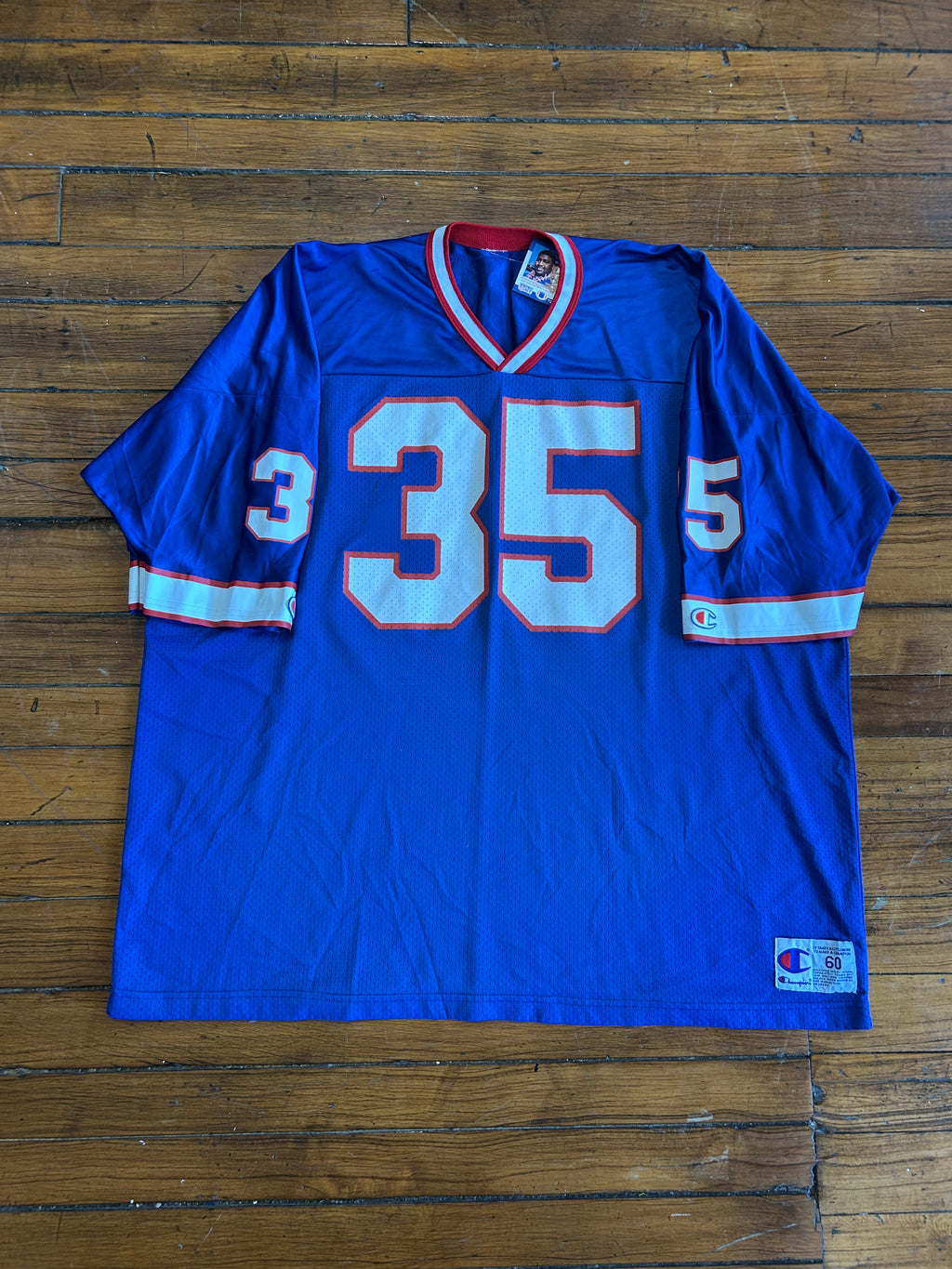 Buffalo Bills #35 Linton NFL 90s Jersey