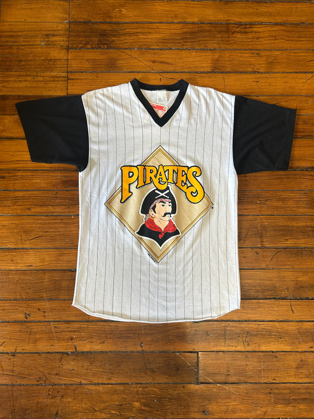 Pittsburgh Pirates Vintage Pinstripe Short Sleeve T-Shirt 90s