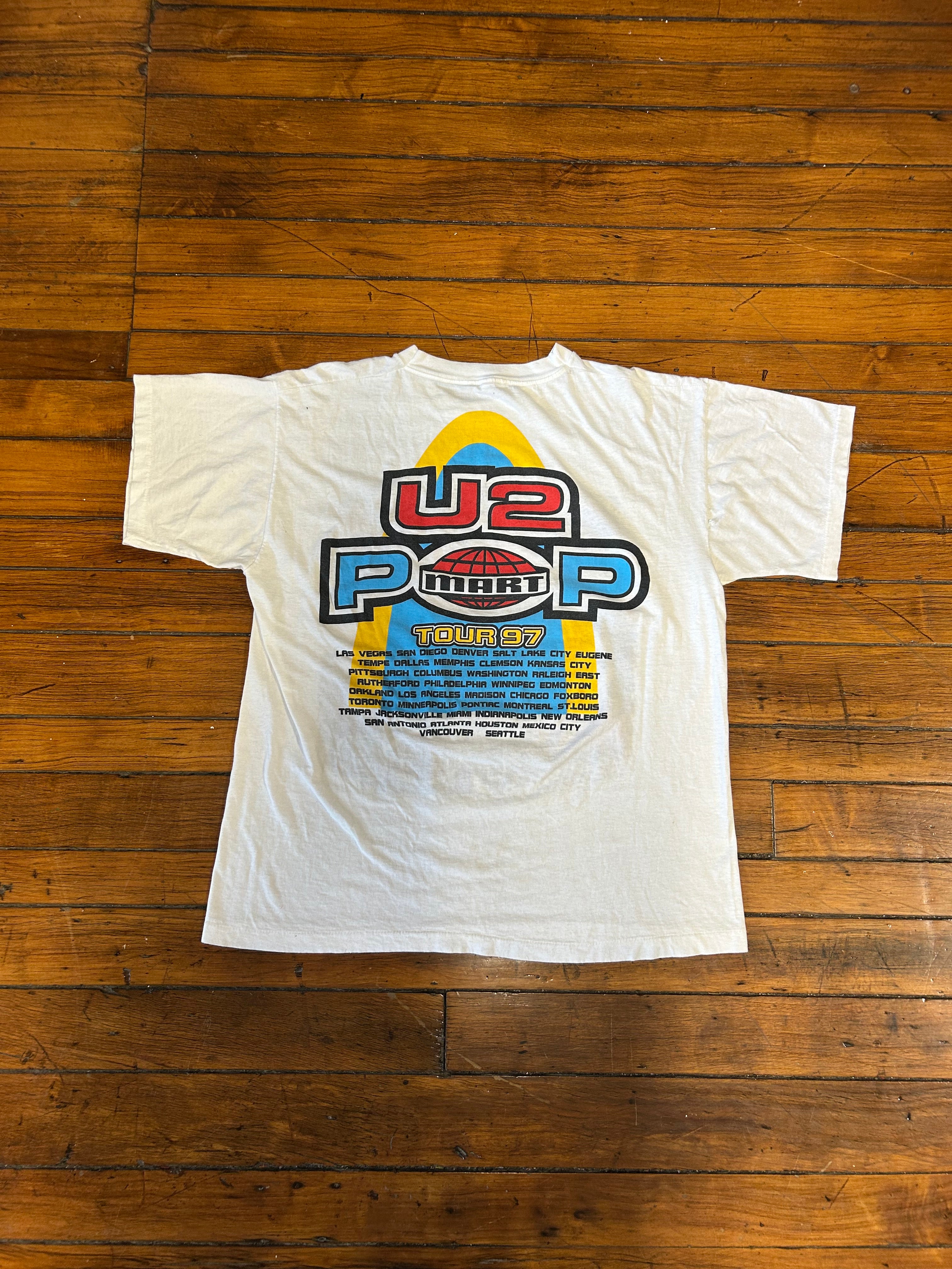Vintage 1997 U2 Band T-Shirt Single Stitch Adult