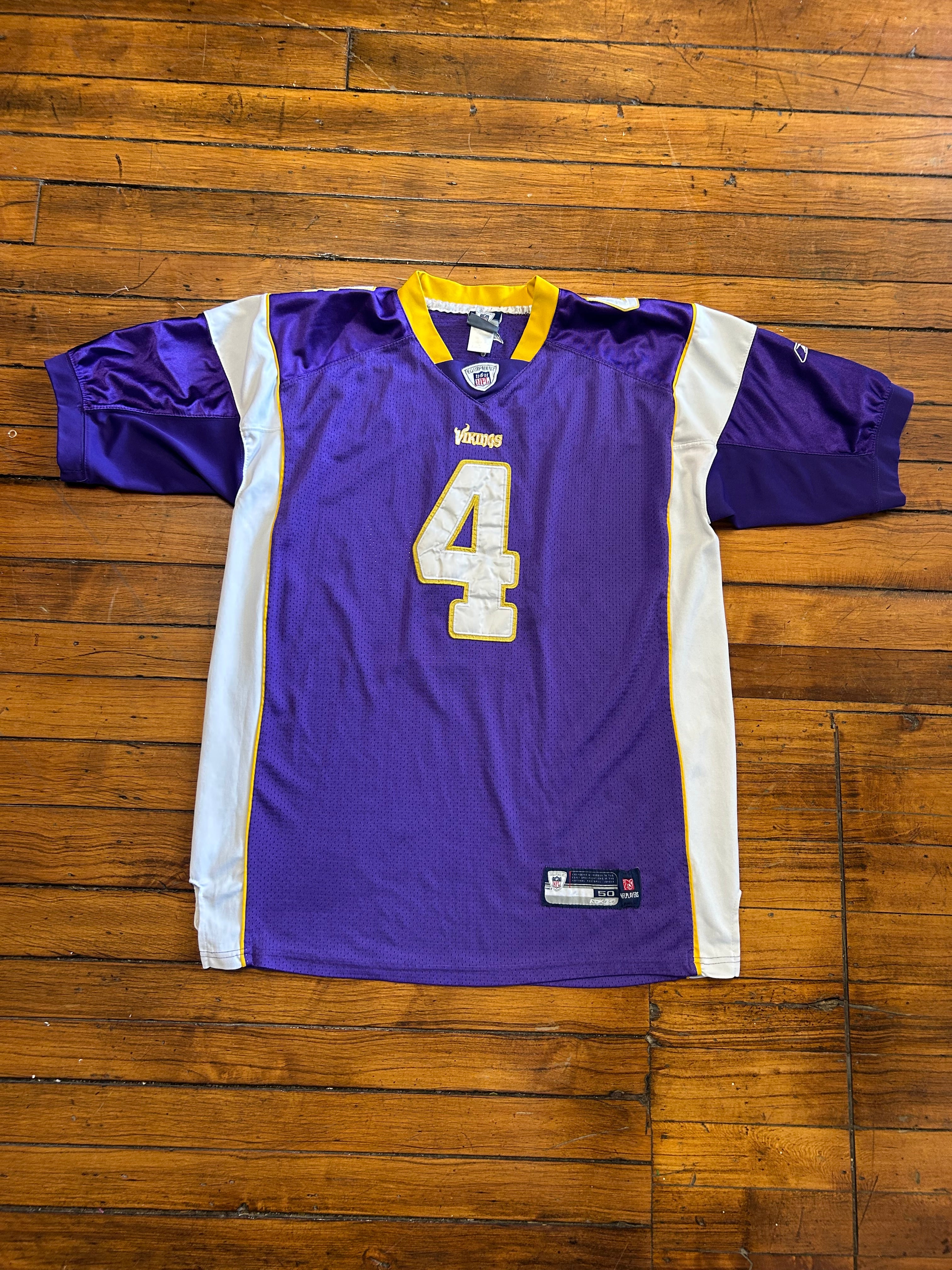 Brett Farve Minnesota Vikings #4 Reebok Jersey Adult