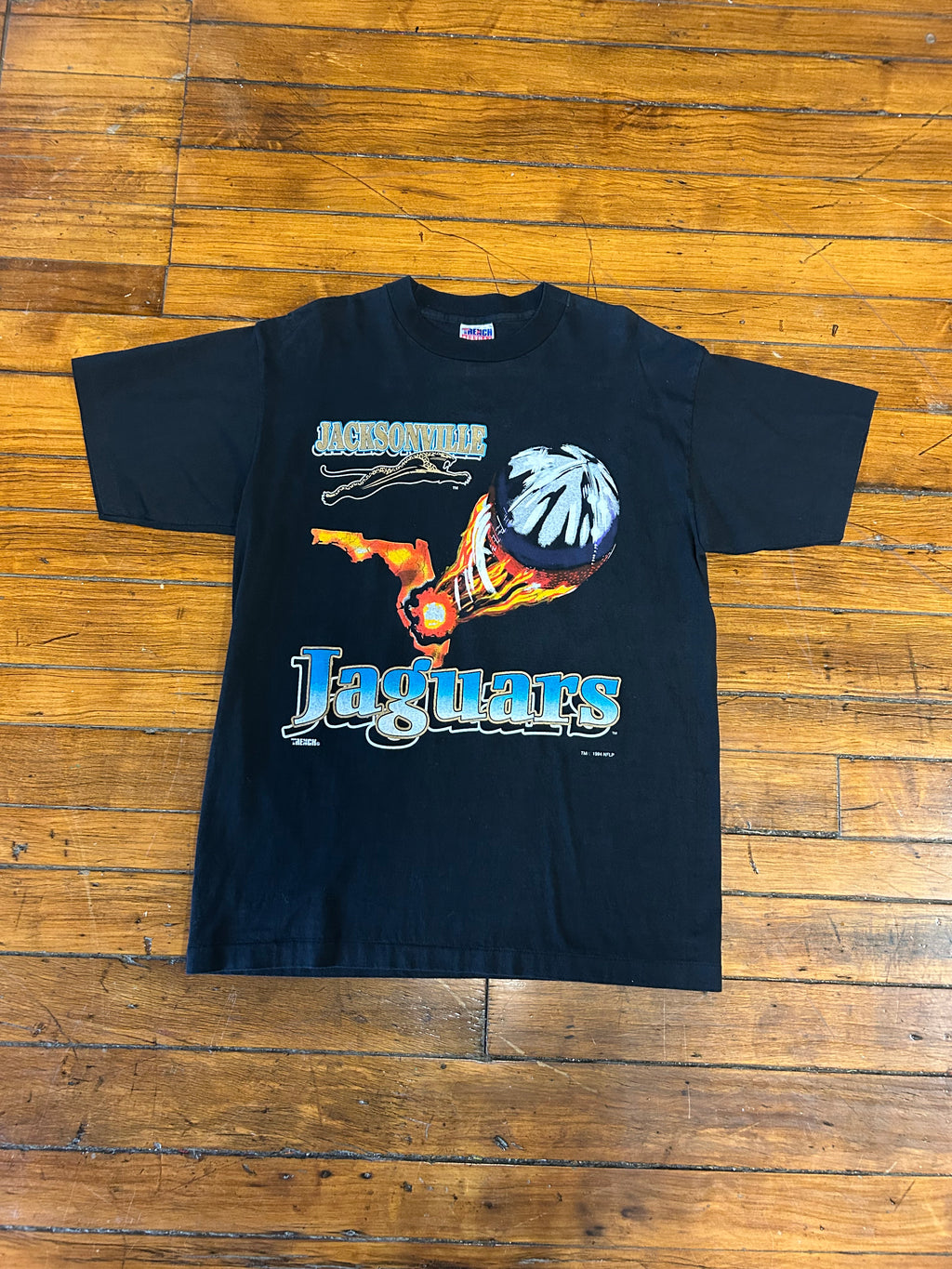 Jacksonville Jaguars NFL Trench Vintage Made In USA Vintage T-Shirt