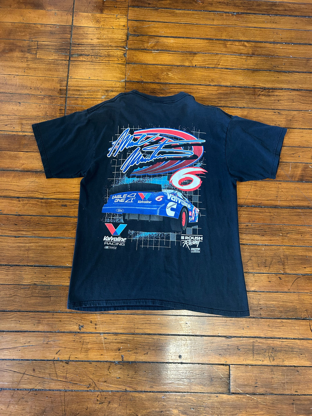 Mark Martin Valvoline #6 Racing NASCAR Vintage T-Shirt