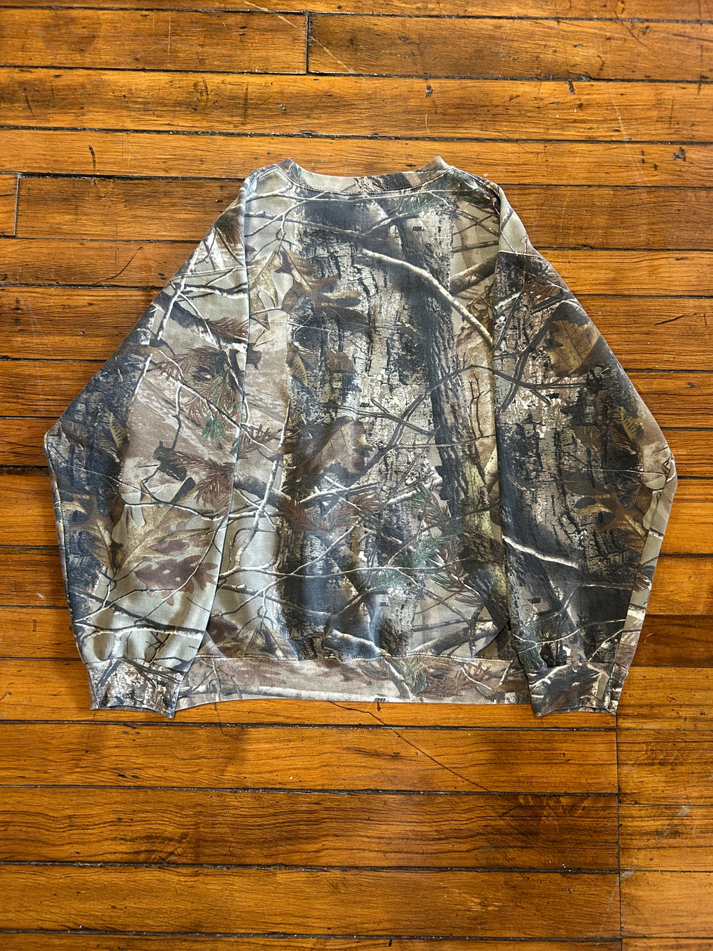 Tree Camouflage Pullover Crewneck Longsleeve Adult