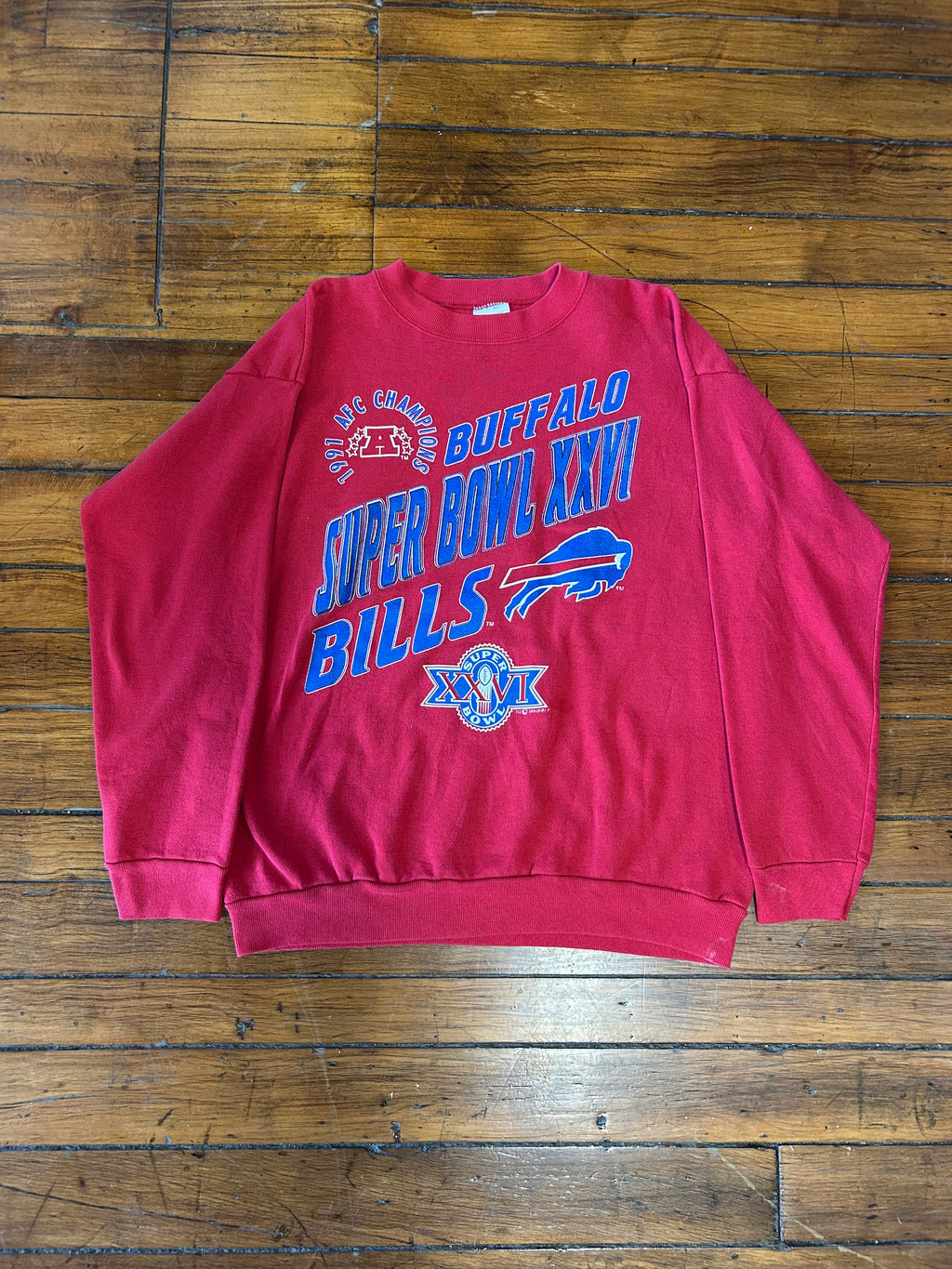 Buffalo Bills Vintage Super Bowl XXVI Crewneck 90s