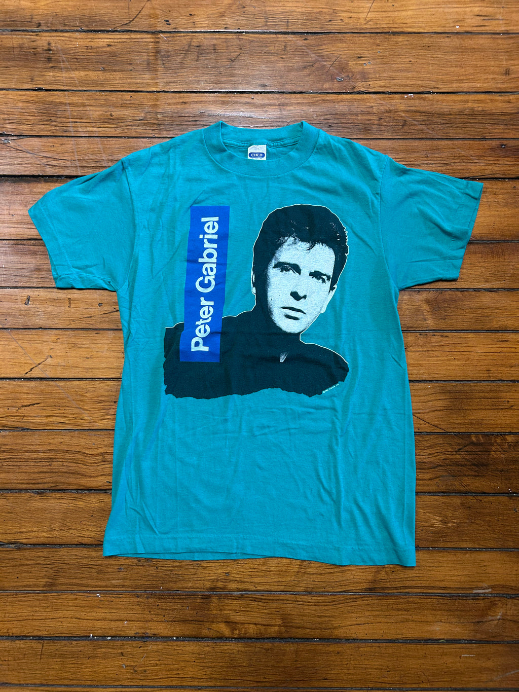 Vintage Peter Gabriel Genesis Band T-Shirt Single Stitch
