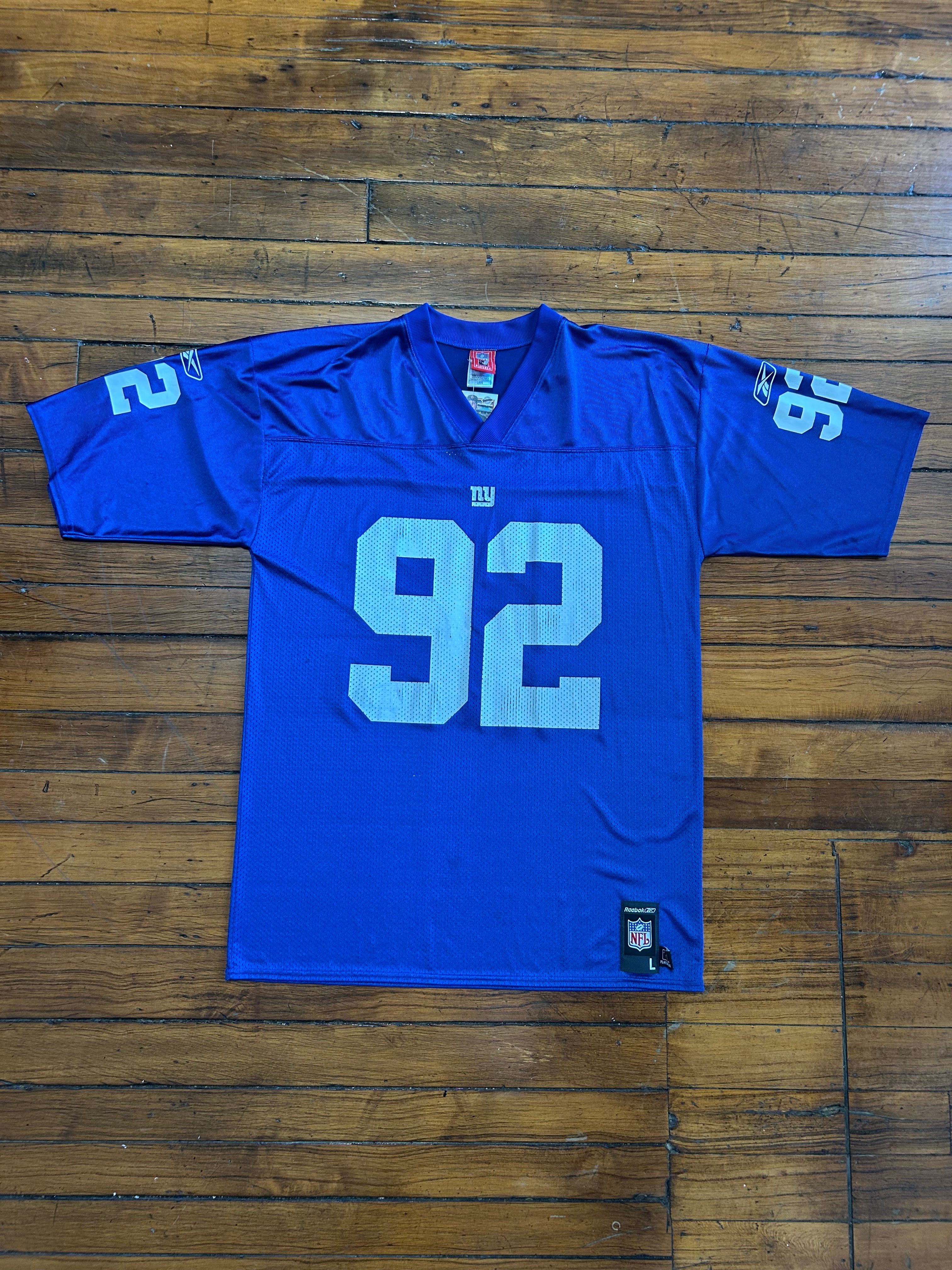 New York Giants Michael Strahan Reebok NFL Jersey #92 Adult