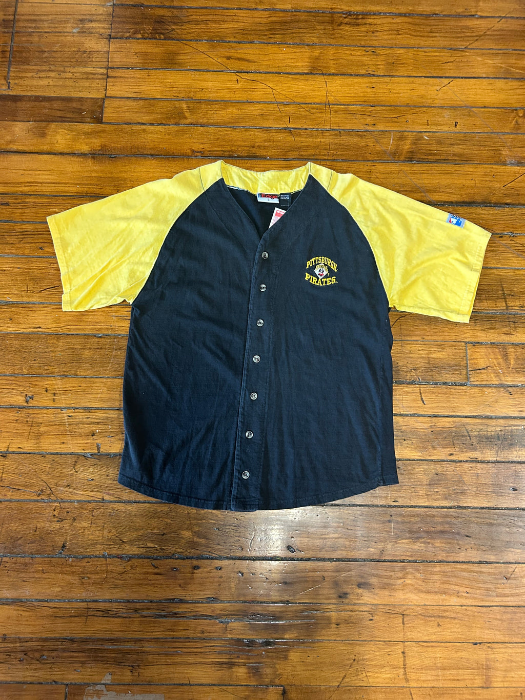 Pittsburgh Pirates Vintage Button Up Shirt Edge 90s Adult