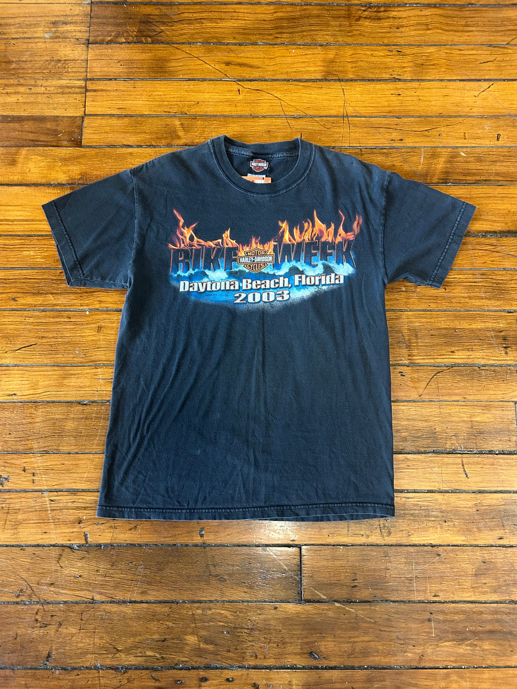 Harley Davidson Motorcycles Daytona Beach 2003 Vintage T-Shirt Men’s