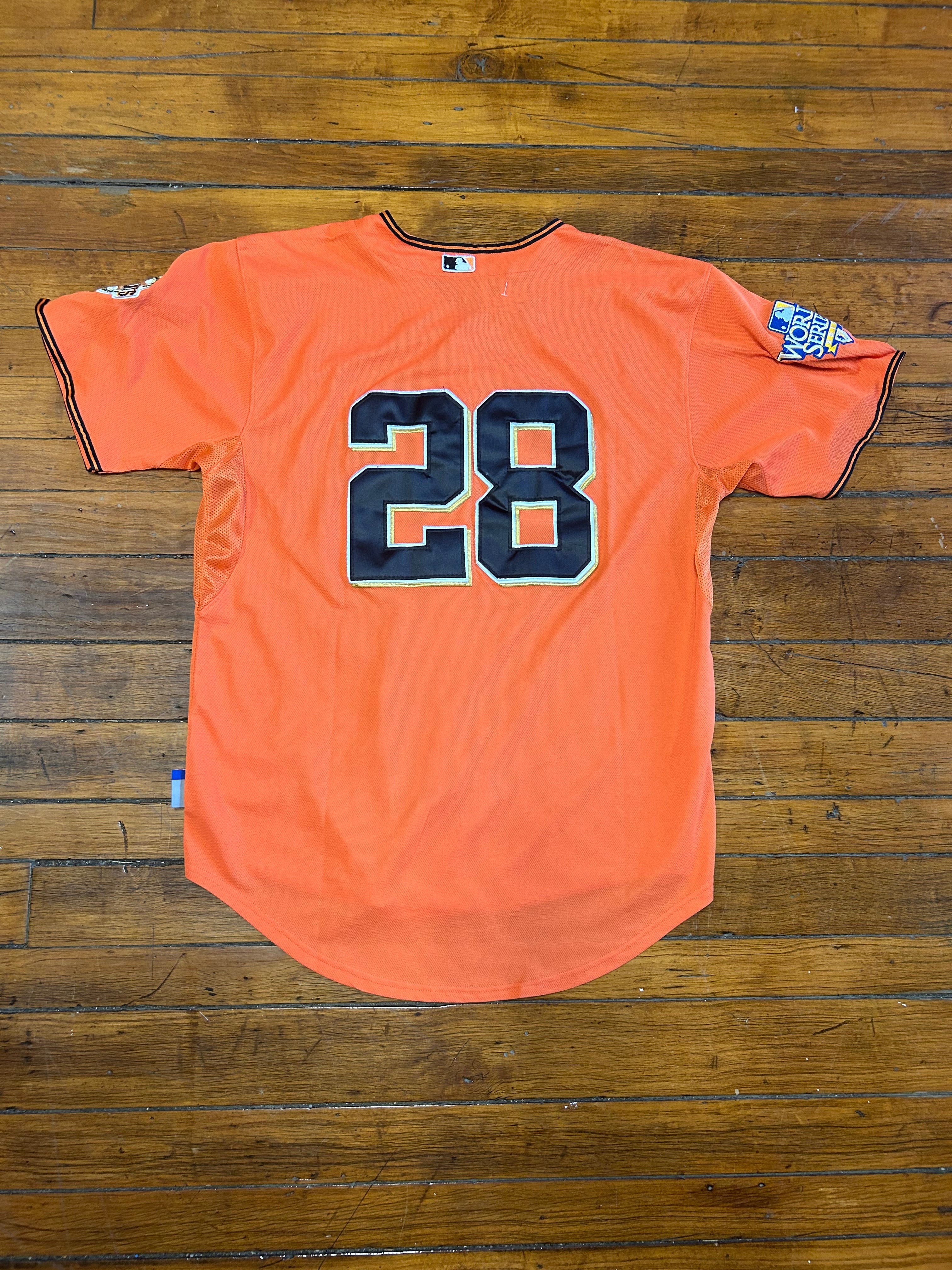Buster Posey San Francisco Giants 2010 World Series Jersey #28 Majestic
