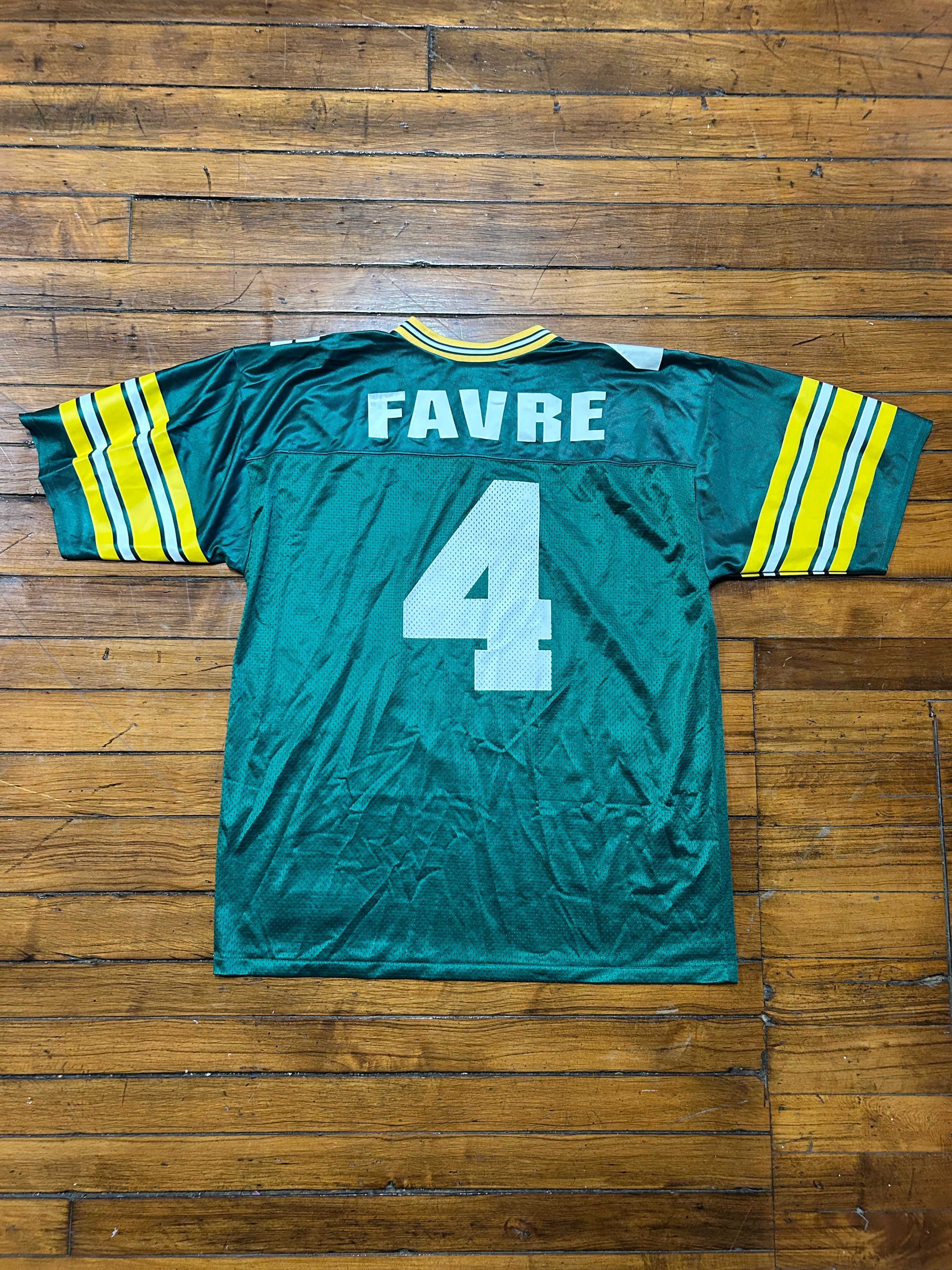 Brett Farve Green Bay Packers Logo Athletic #4 Jersey
