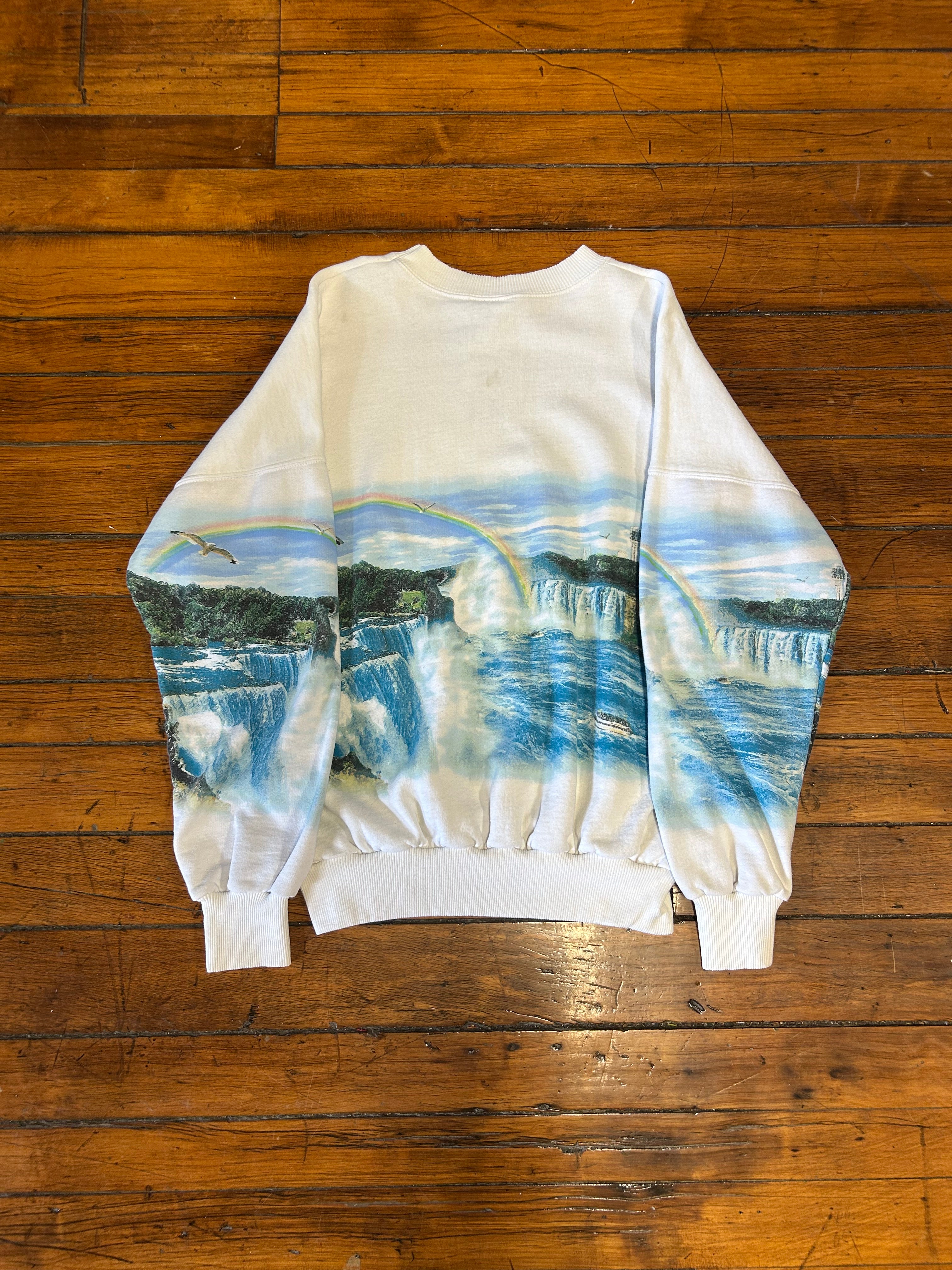 Niagara Falls Ontario Canada Vintage Crewneck Made In Canada Adult