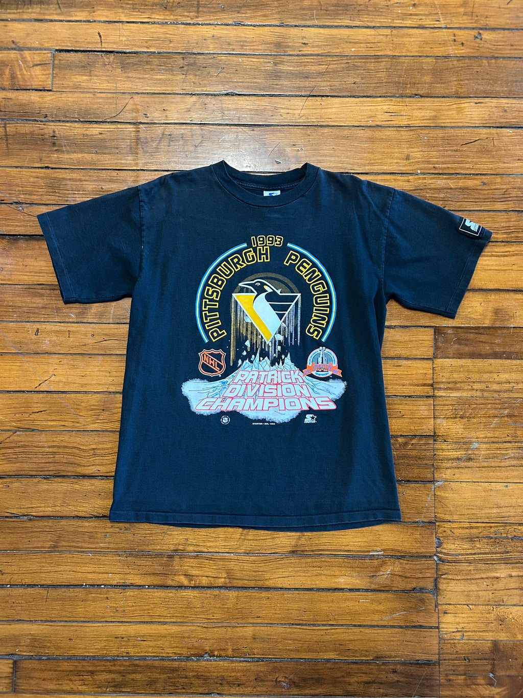 Pittsburgh Penguins 1993 Division Champions Vintage T-Shirt Starter