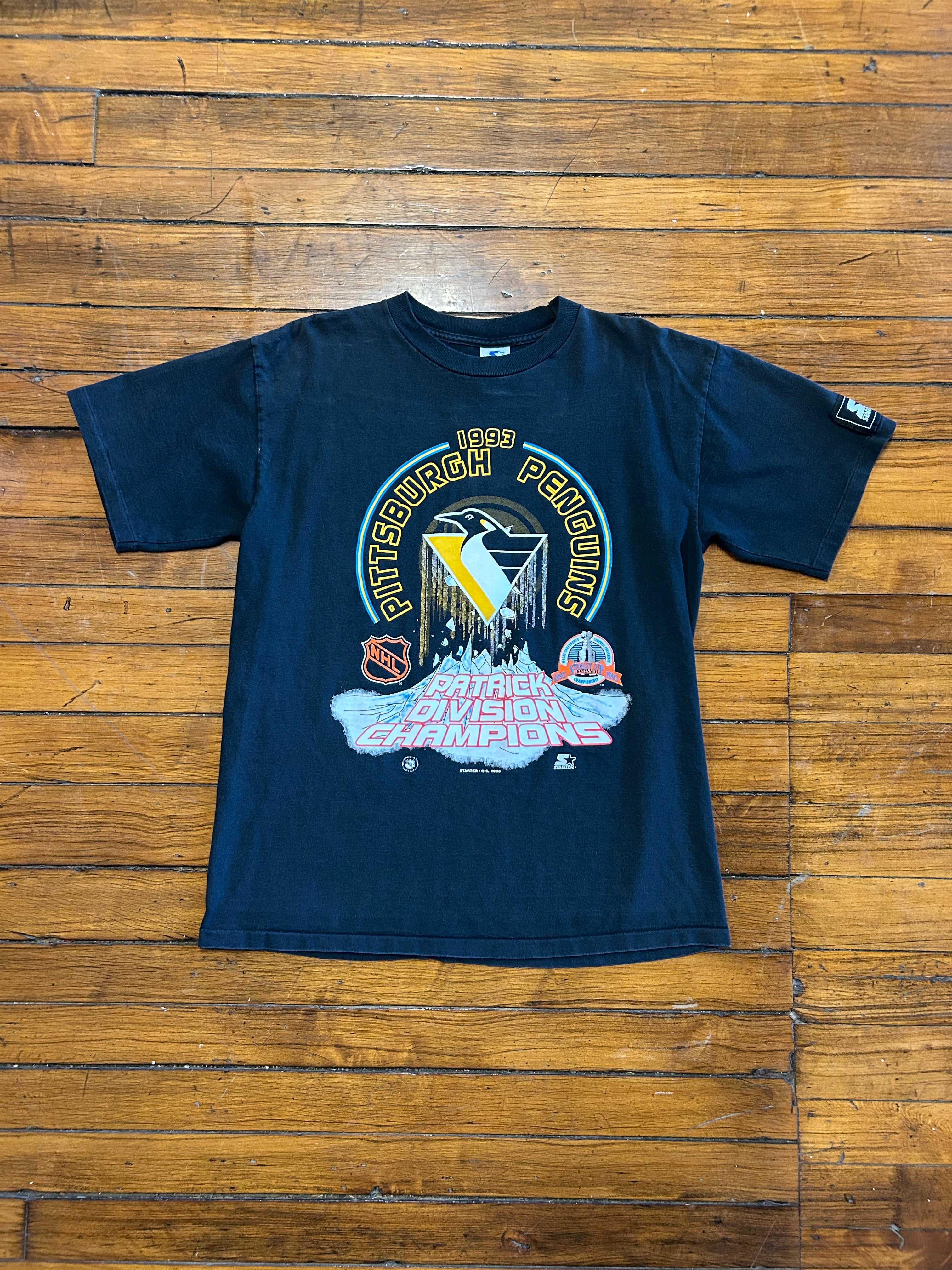 Pittsburgh Penguins 1993 Division Champions Vintage T-Shirt Starter