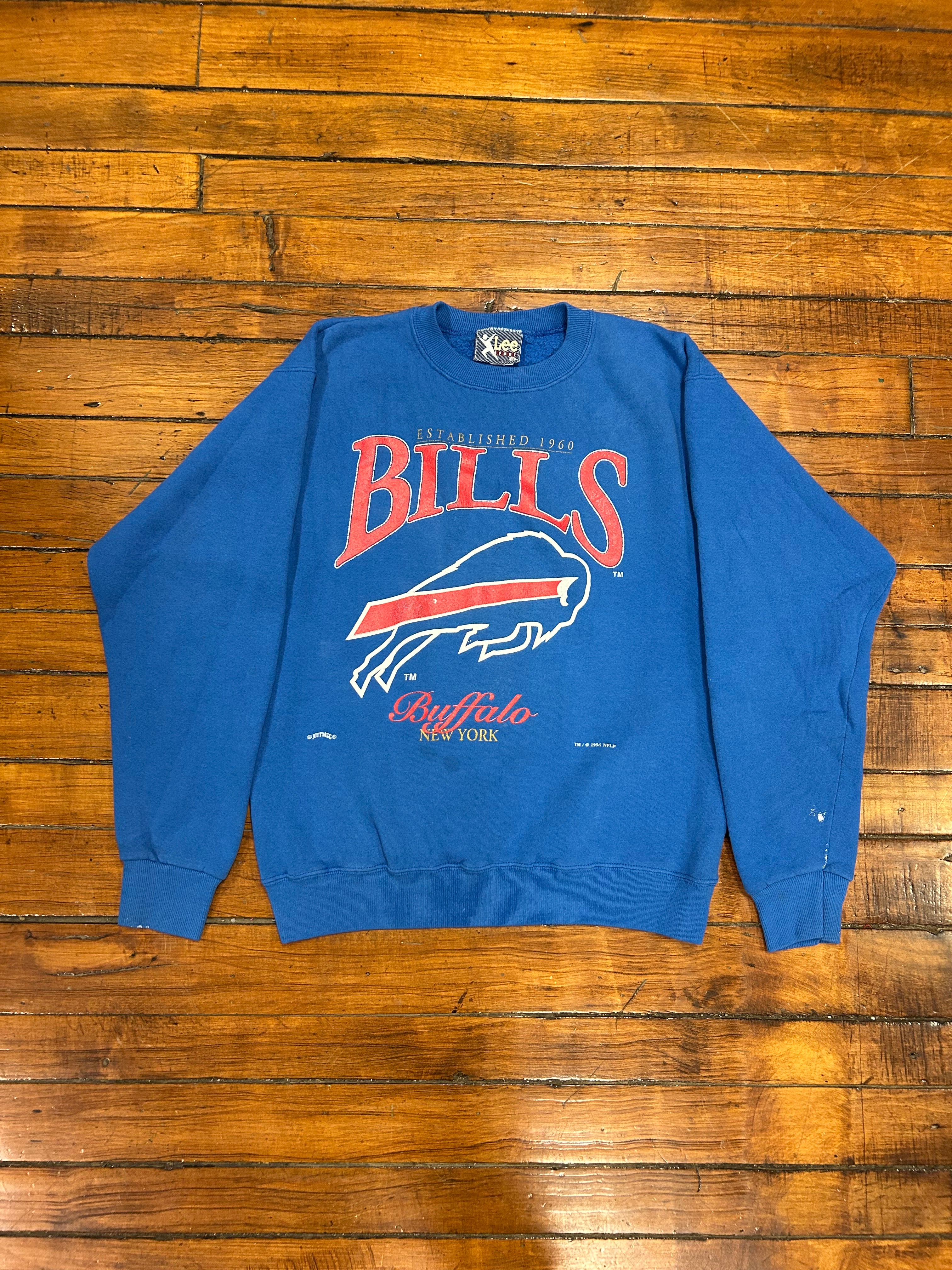 Buffalo Bills Nutmeg Vintage Crewneck 90s Adult