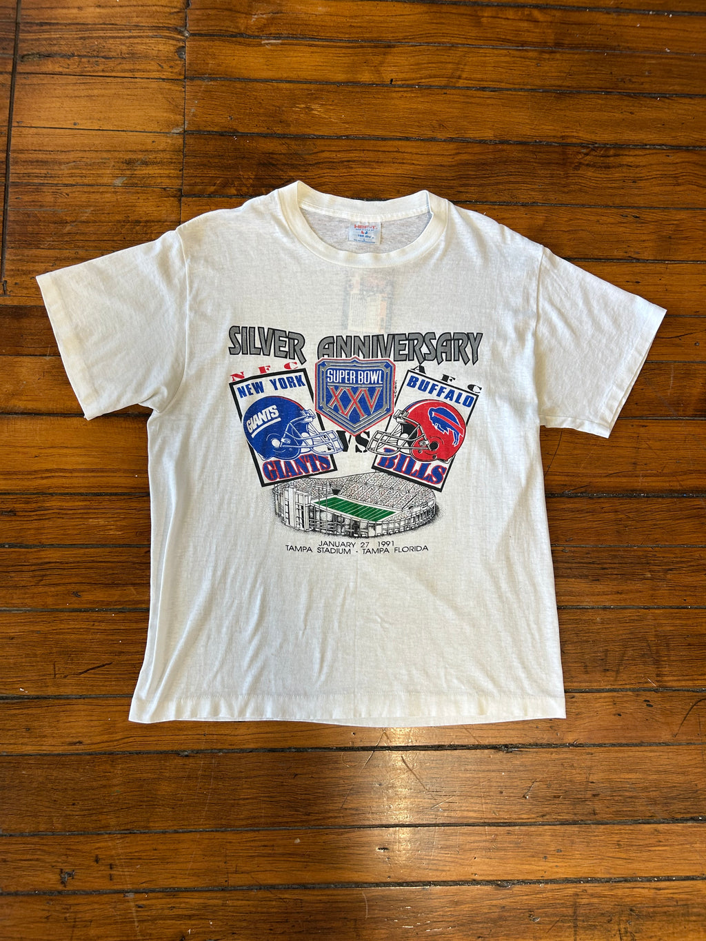 Buffalo Bills vs New York Giants Super Bowl Vintage T-Shirt